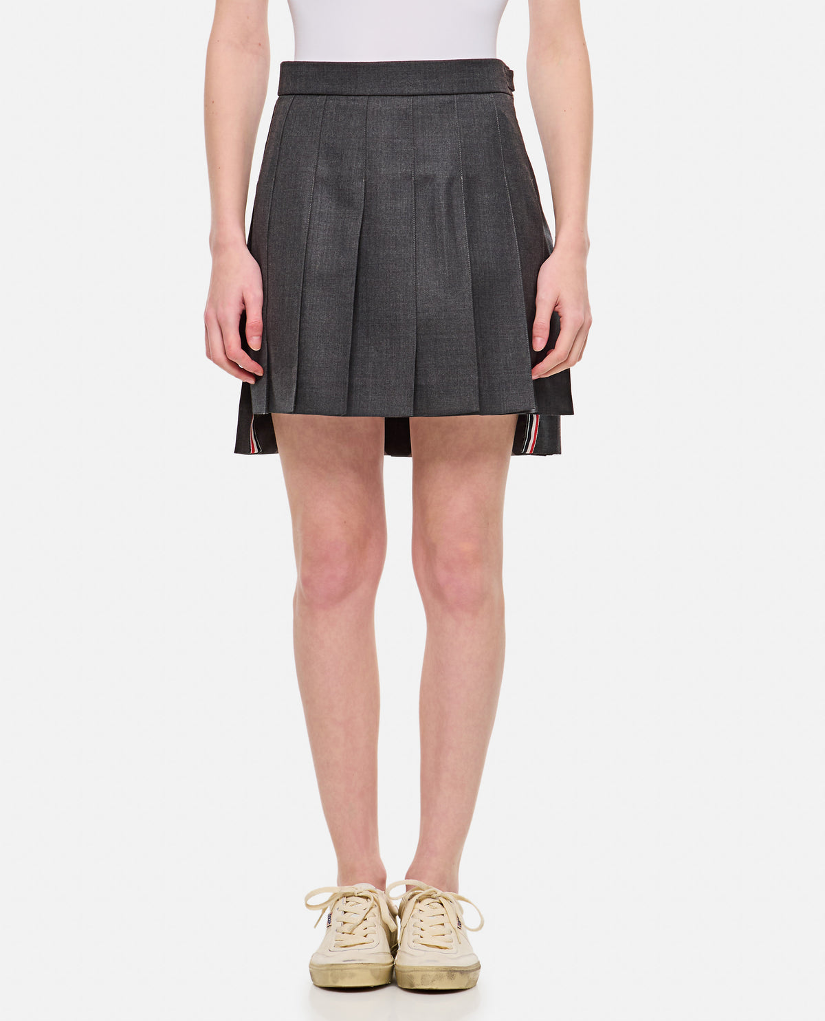 Thom Browne Women Pleated Mini Skirt THOM BROWNE