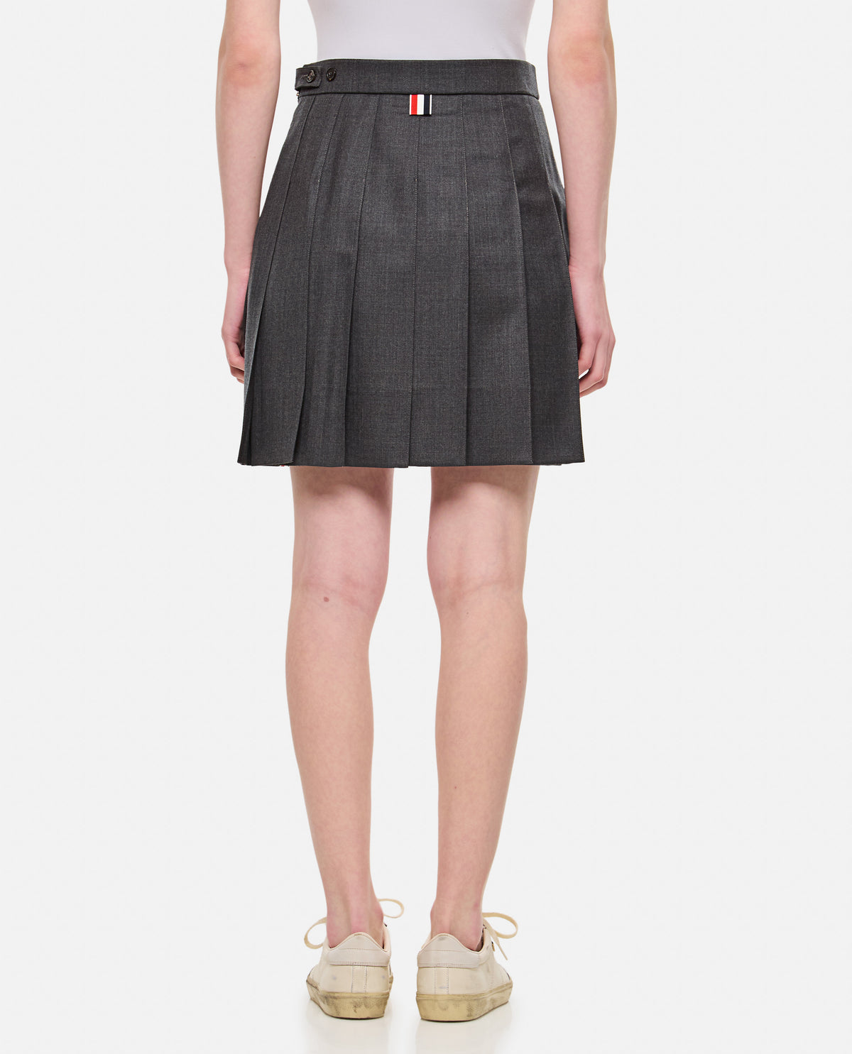 Thom Browne Women Pleated Mini Skirt THOM BROWNE