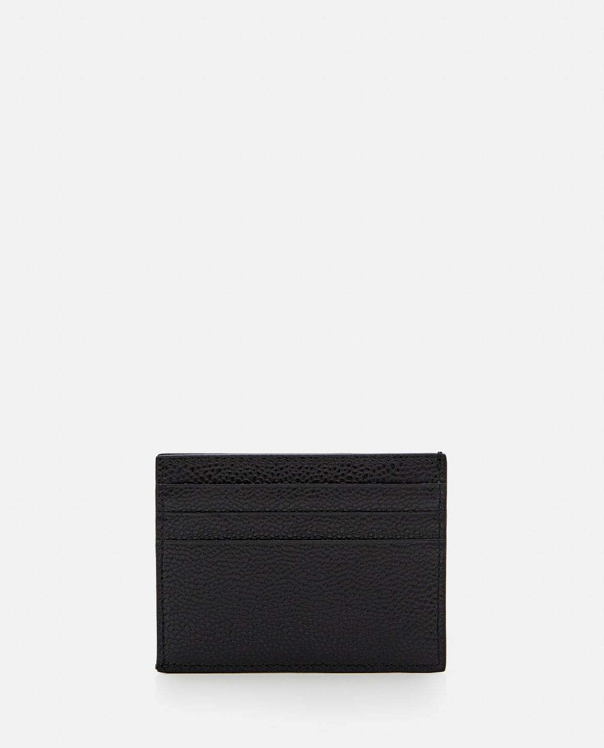 Thom Browne Men Black  Leather Cardholder THOM BROWNE