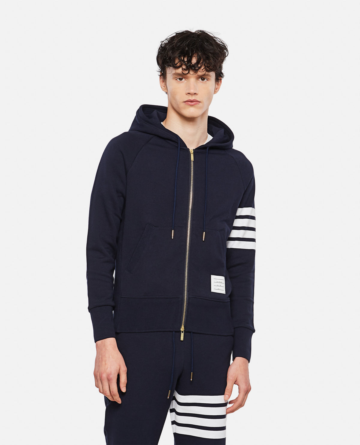 Thom Browne Men Classic Zip Hoodie THOM BROWNE