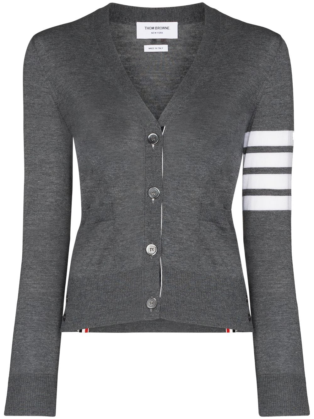 Thom Browne Women 4Bar Wool Cardigan THOM BROWNE