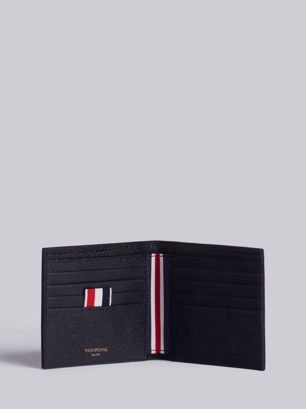 Thom Browne Men Leather Bifold Wallet THOM BROWNE