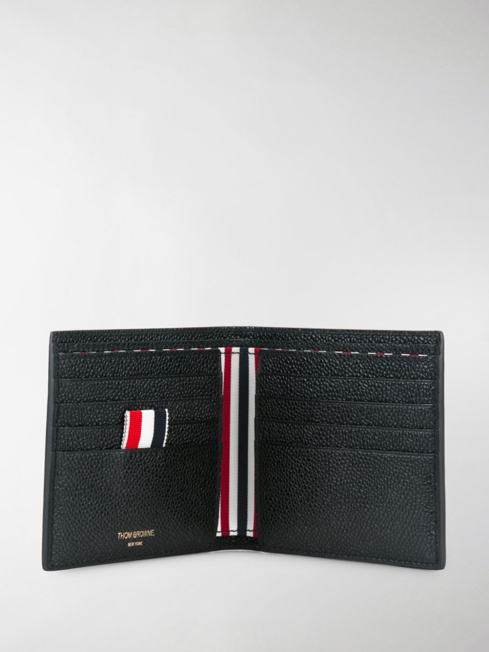 Thom Browne Men Leather Bifold Wallet THOM BROWNE