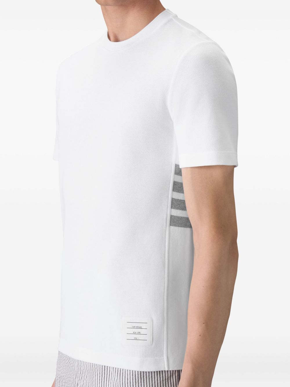 Thom Browne Men 4Bar Cotton T-Shirt THOM BROWNE