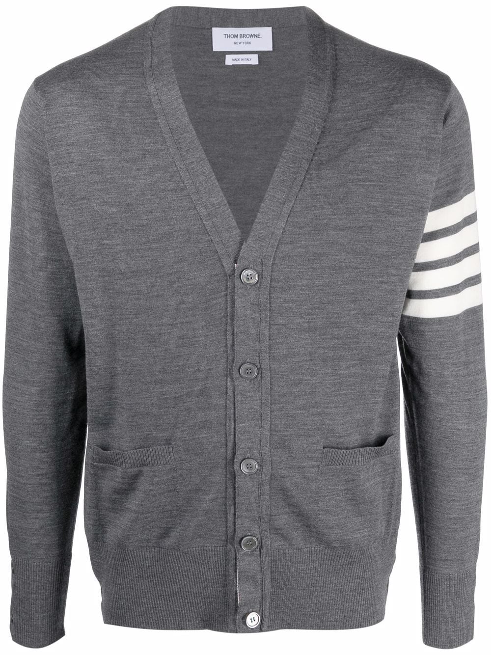 Thom Browne Men 4Bar Wool Cardigan THOM BROWNE