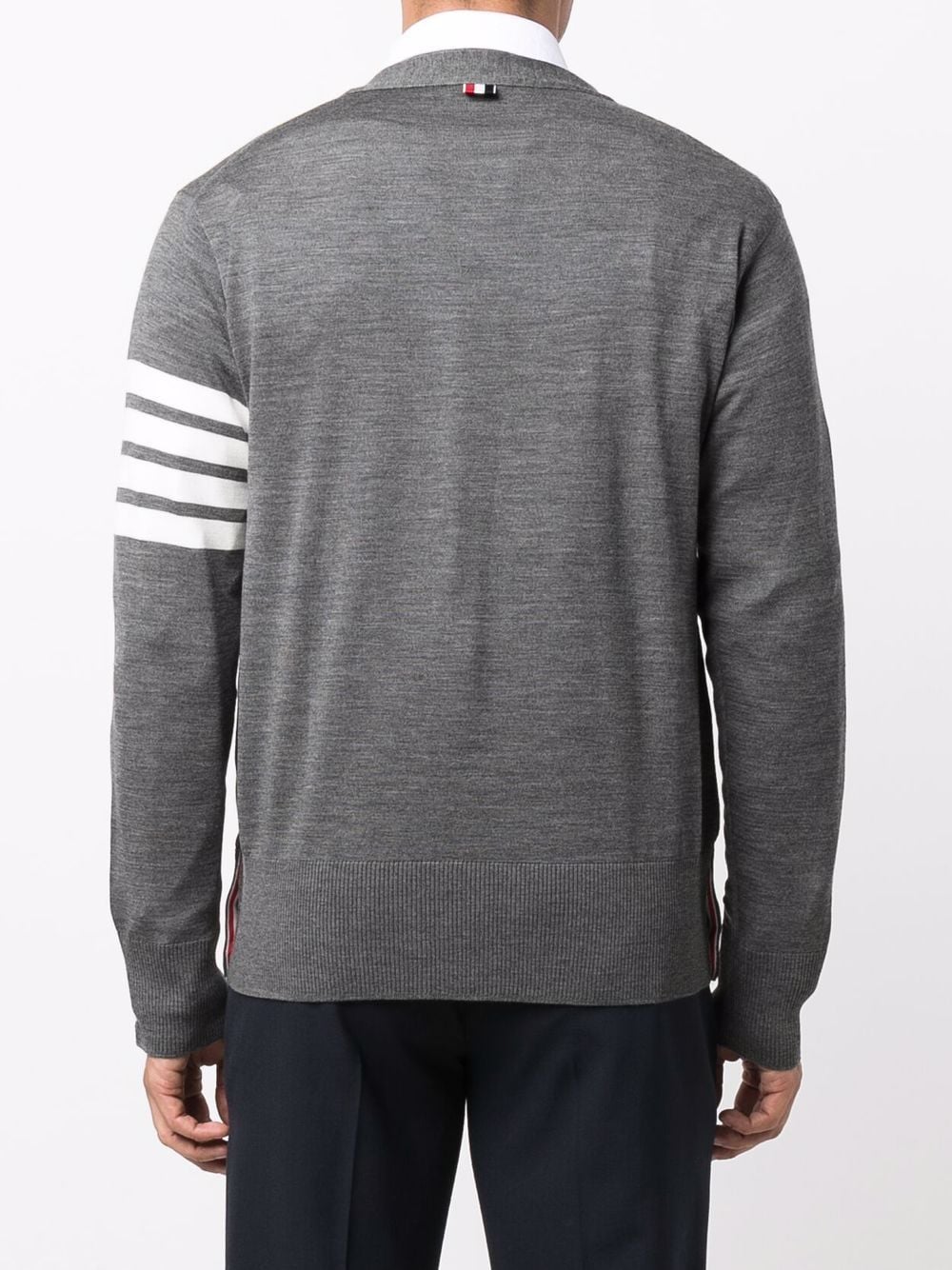 Thom Browne Men 4Bar Wool Cardigan THOM BROWNE