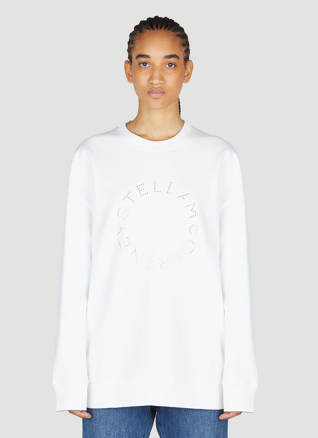 Stella Mccartney Women Hotfix Rhinestone Logo Sweatshirt STELLA MCCARTNEY