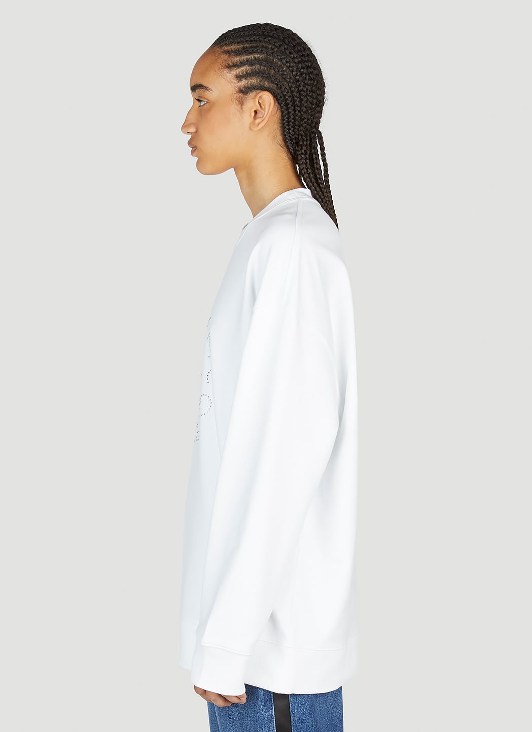 Stella Mccartney Women Hotfix Rhinestone Logo Sweatshirt STELLA MCCARTNEY