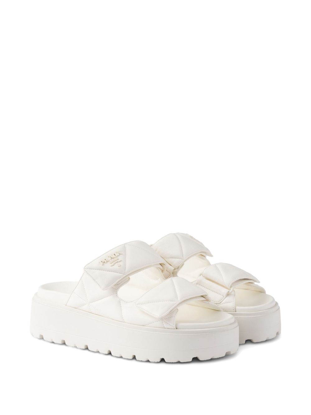Prada Women 45Mm Padded Leather Sandals PRADA