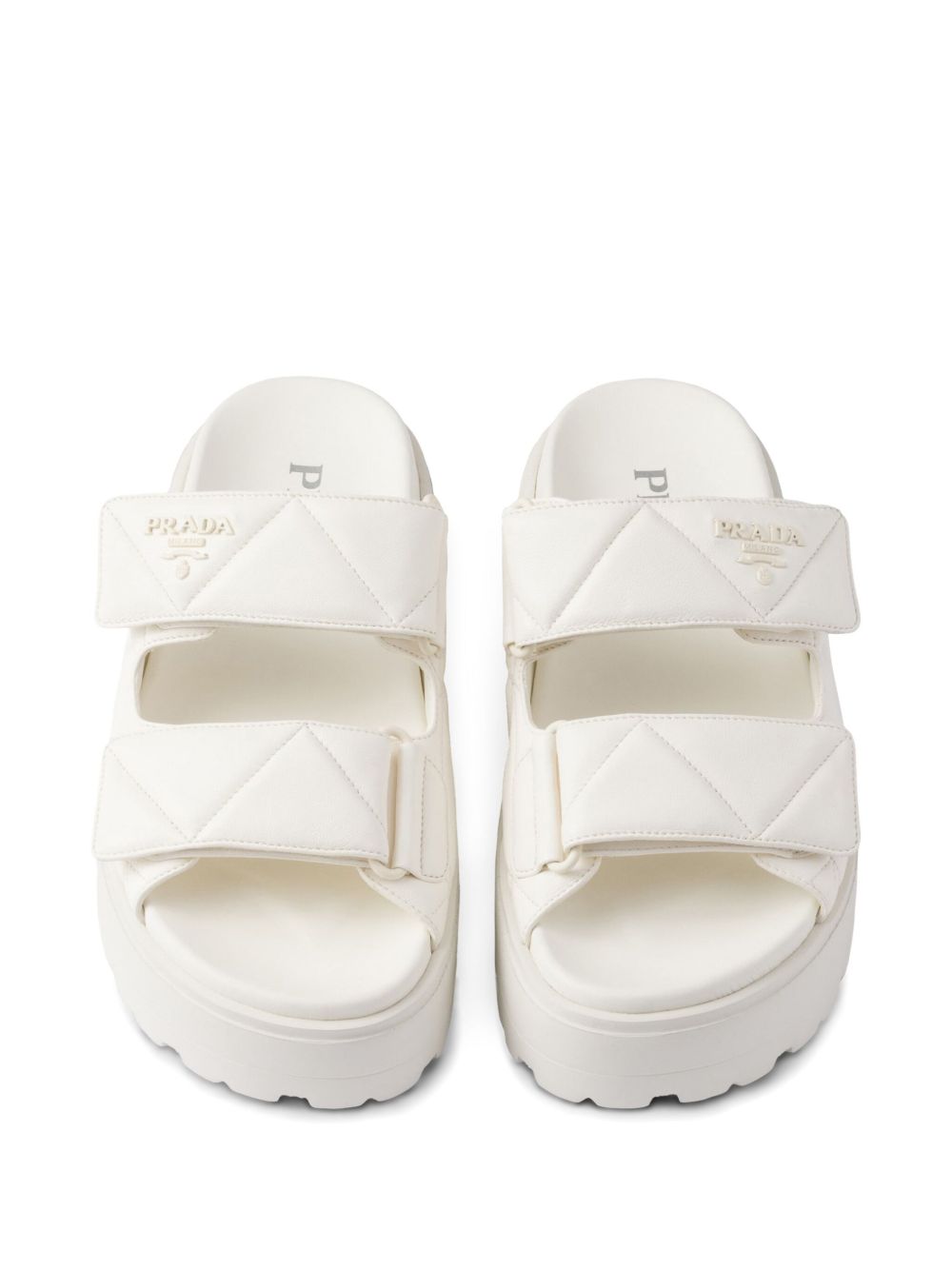 Prada Women 45Mm Padded Leather Sandals PRADA