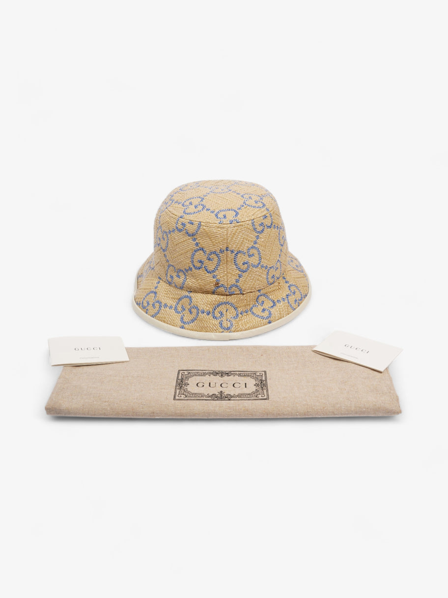 Gucci Women Gg Raffia Effect Bucket Hat GUCCI