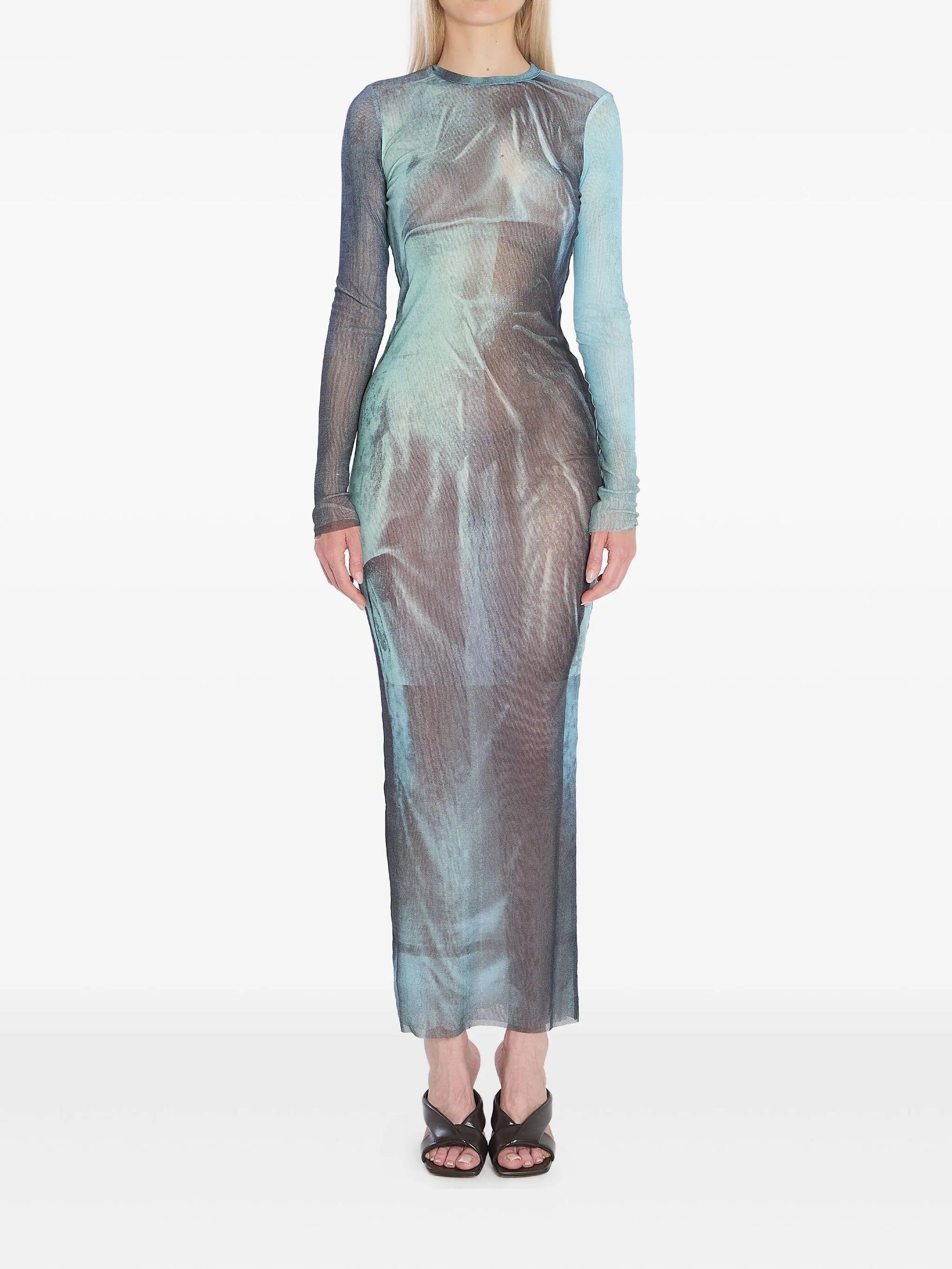 Jean Paul Gaultier Women Water-Print Maxi Dress JEAN PAUL GAULTIER