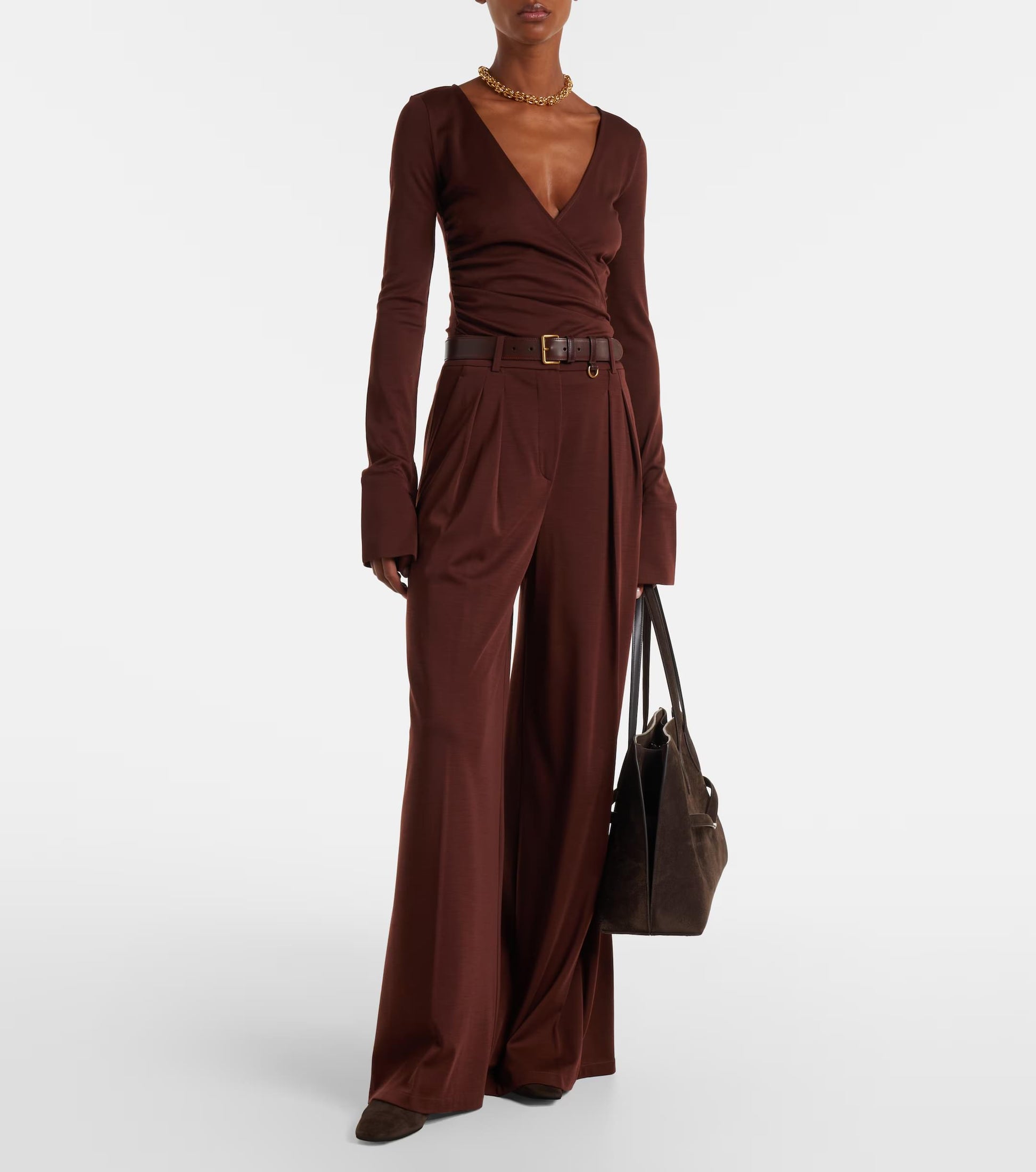 Max Mara Women Nigella Draped Wool Bodysuit MAX MARA