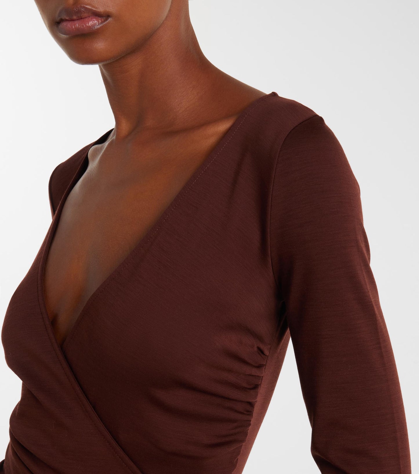Max Mara Women Nigella Draped Wool Bodysuit MAX MARA
