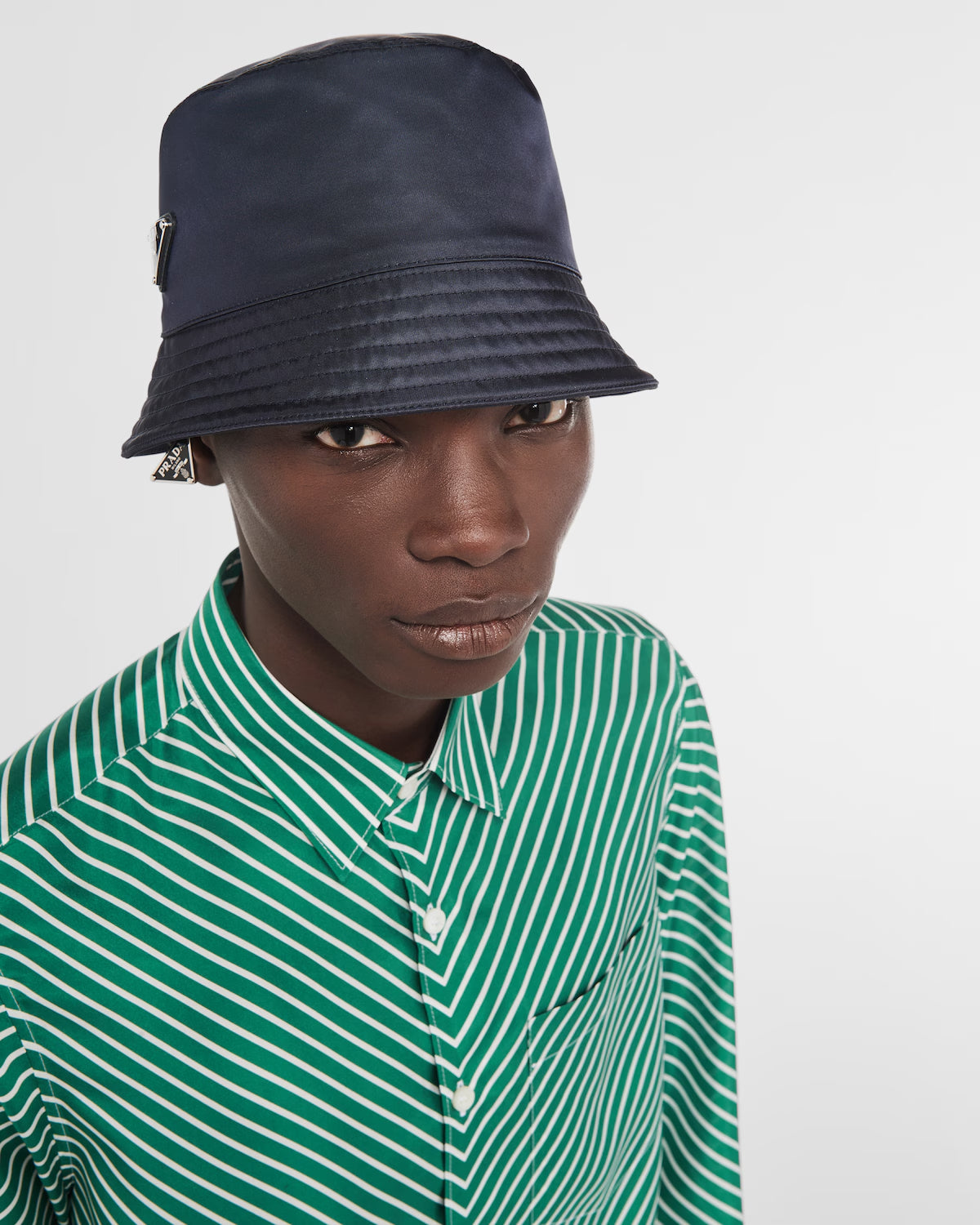 Prada Men Midnight Blue Re-Nylon Hat PRADA
