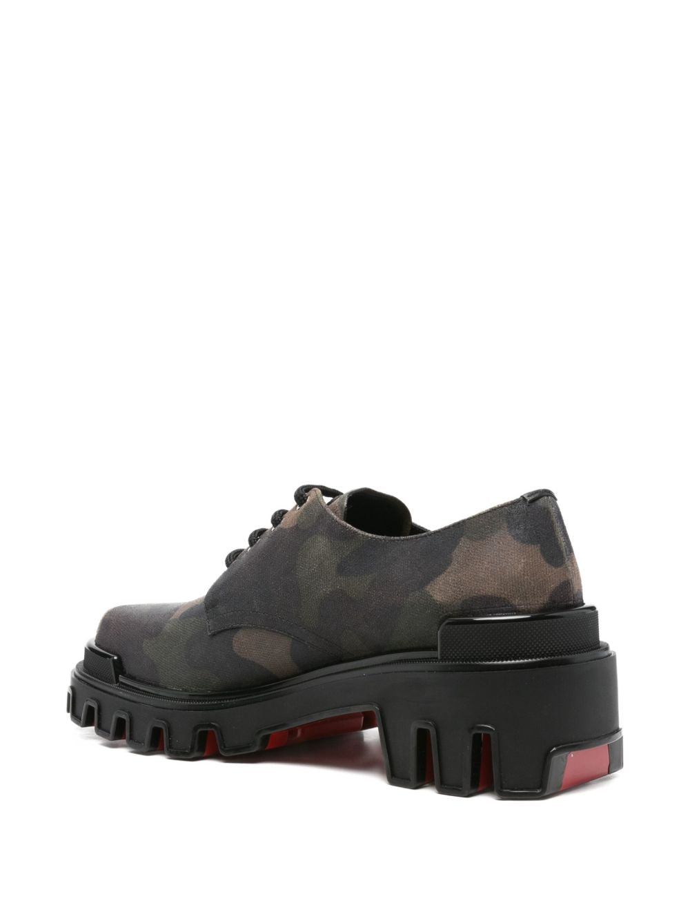 Christian Louboutin Men Trott Dune Camo Print Combat Boot CHRISTIAN LOUBOUTIN