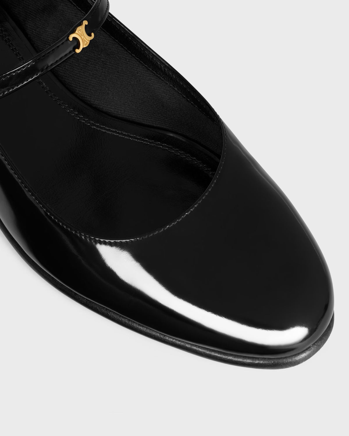 Celine Women Leather Mary-Jane Ballets CELINE