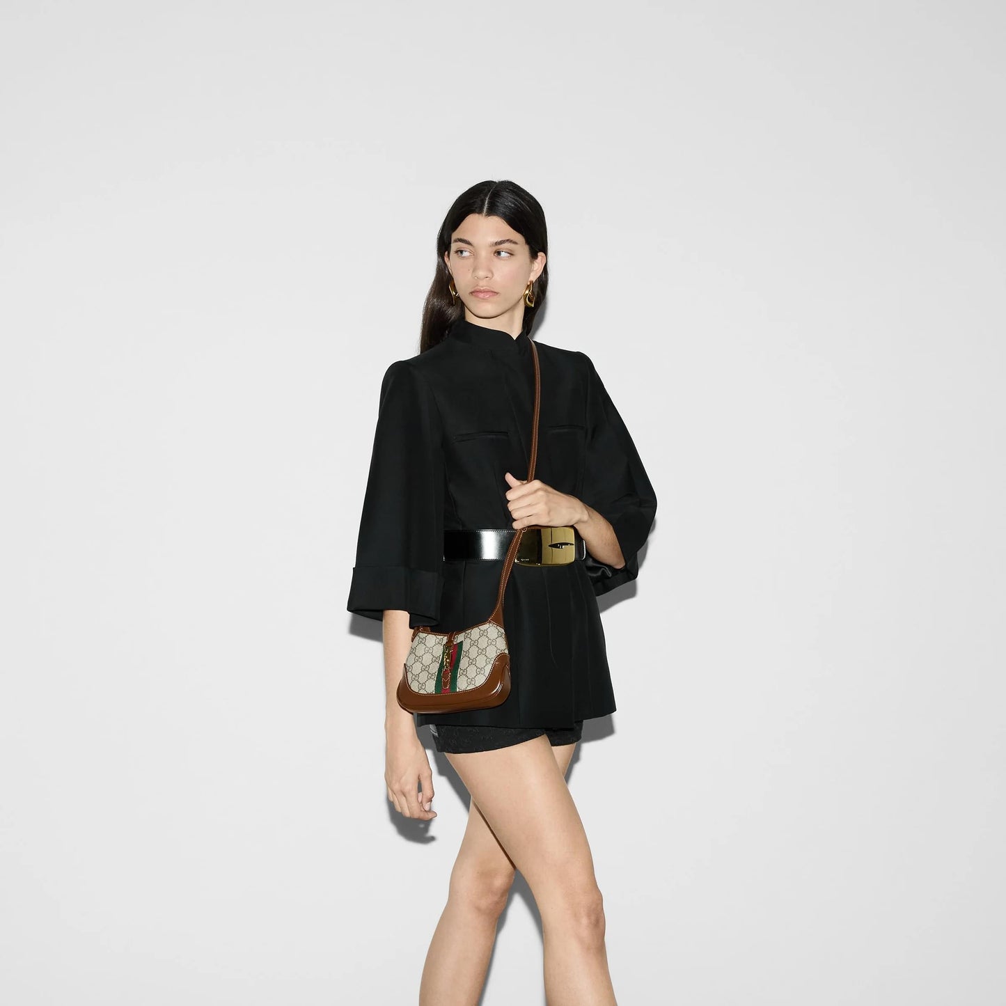 Gucci Women Jackie 1961 Mini Hobo Bag With Shoulder Strap GUCCI