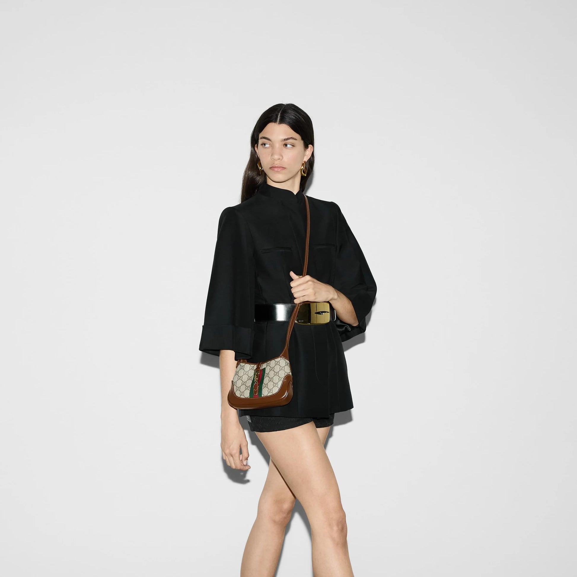 Gucci Women Jackie 1961 Mini Hobo Bag With Shoulder Strap GUCCI