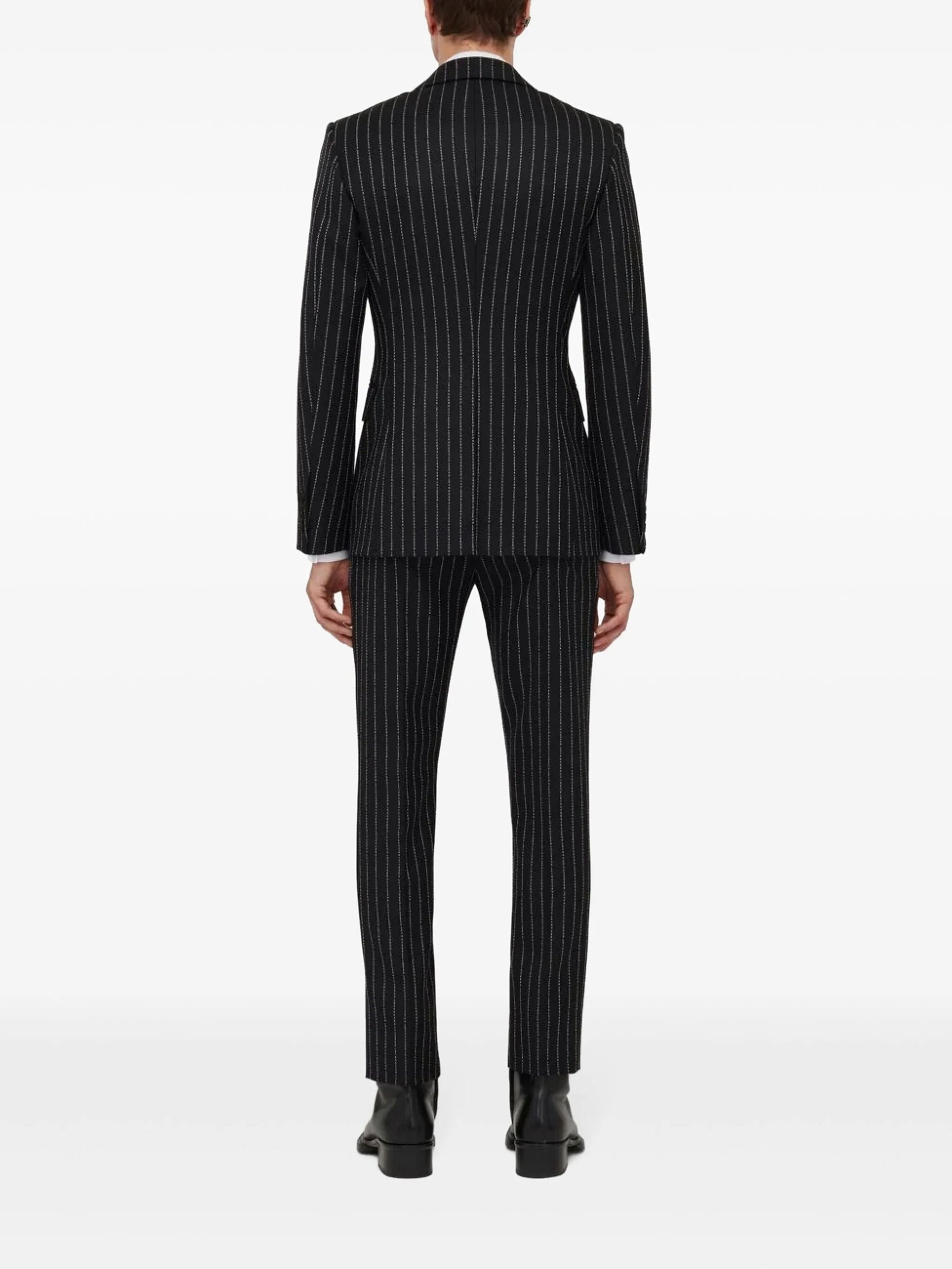 Alexander Mcqueen Men Pinstripe Single-Breasted Jacket ALEXANDER MCQUEEN