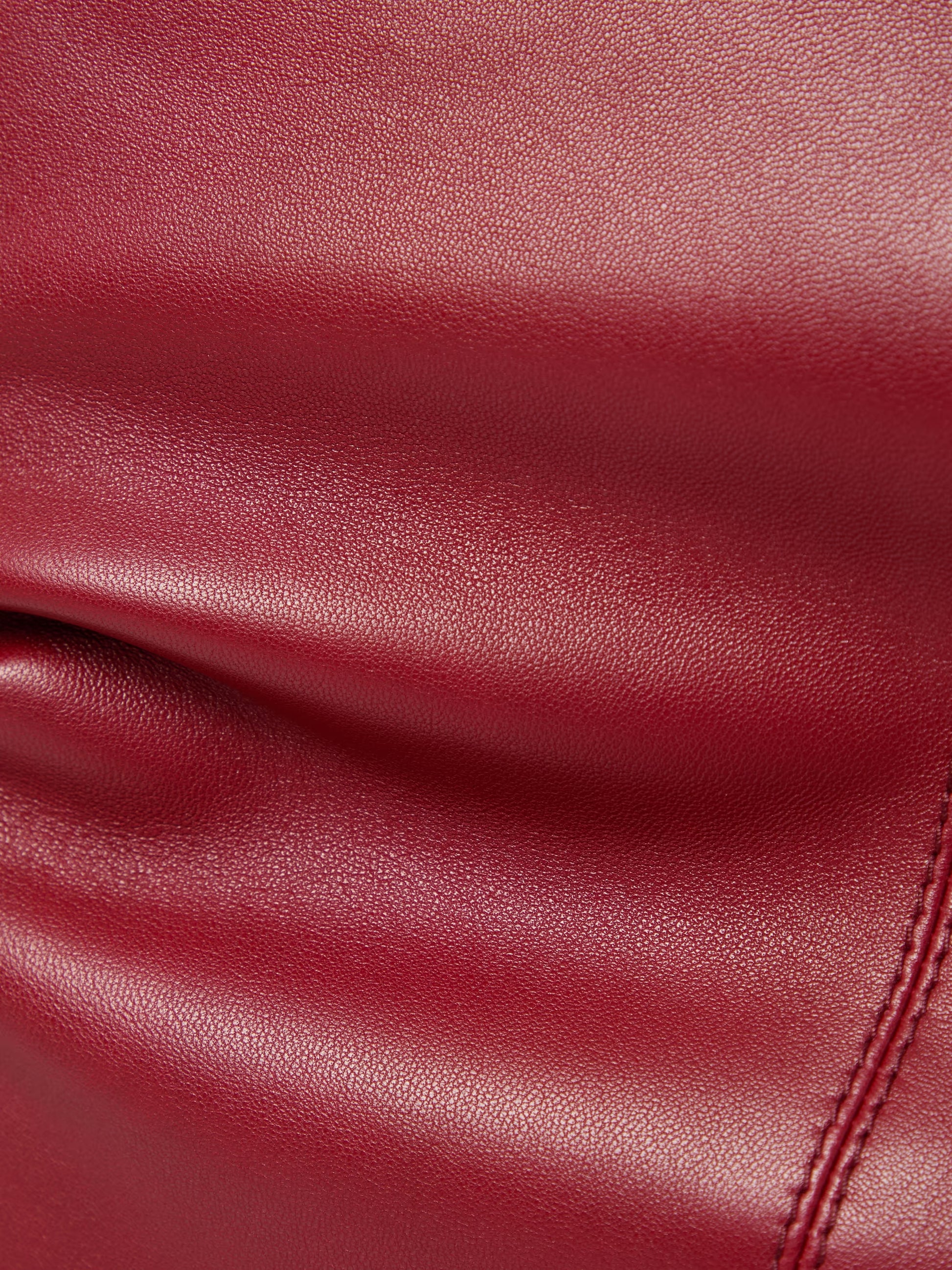 Saint Laurent Women Leather Skirt SAINT LAURENT