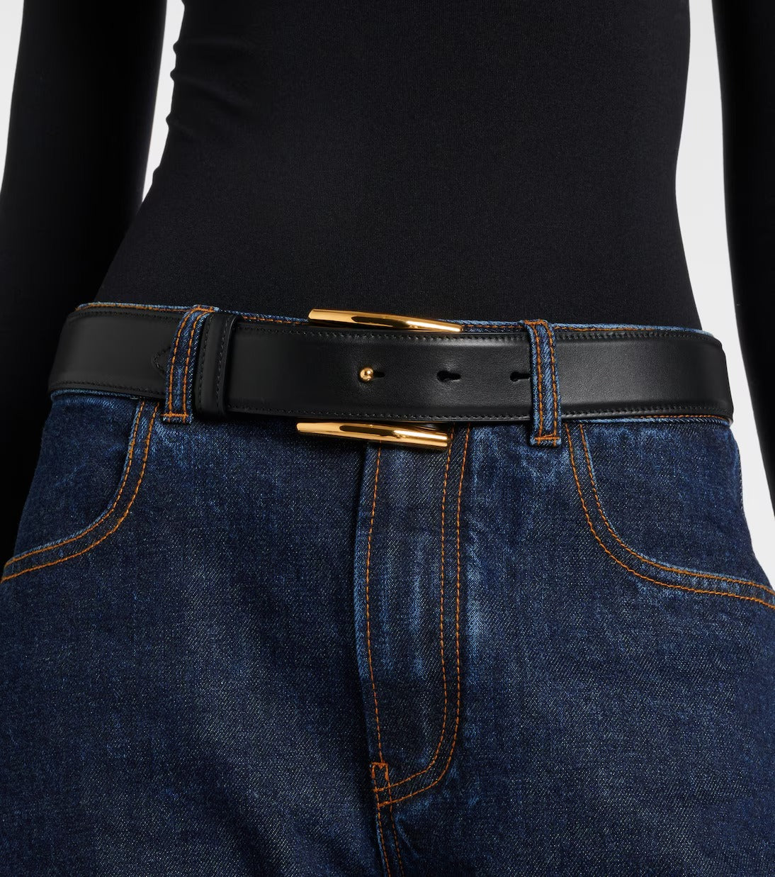 Alaia Women Curve Leather Belt ALAIA