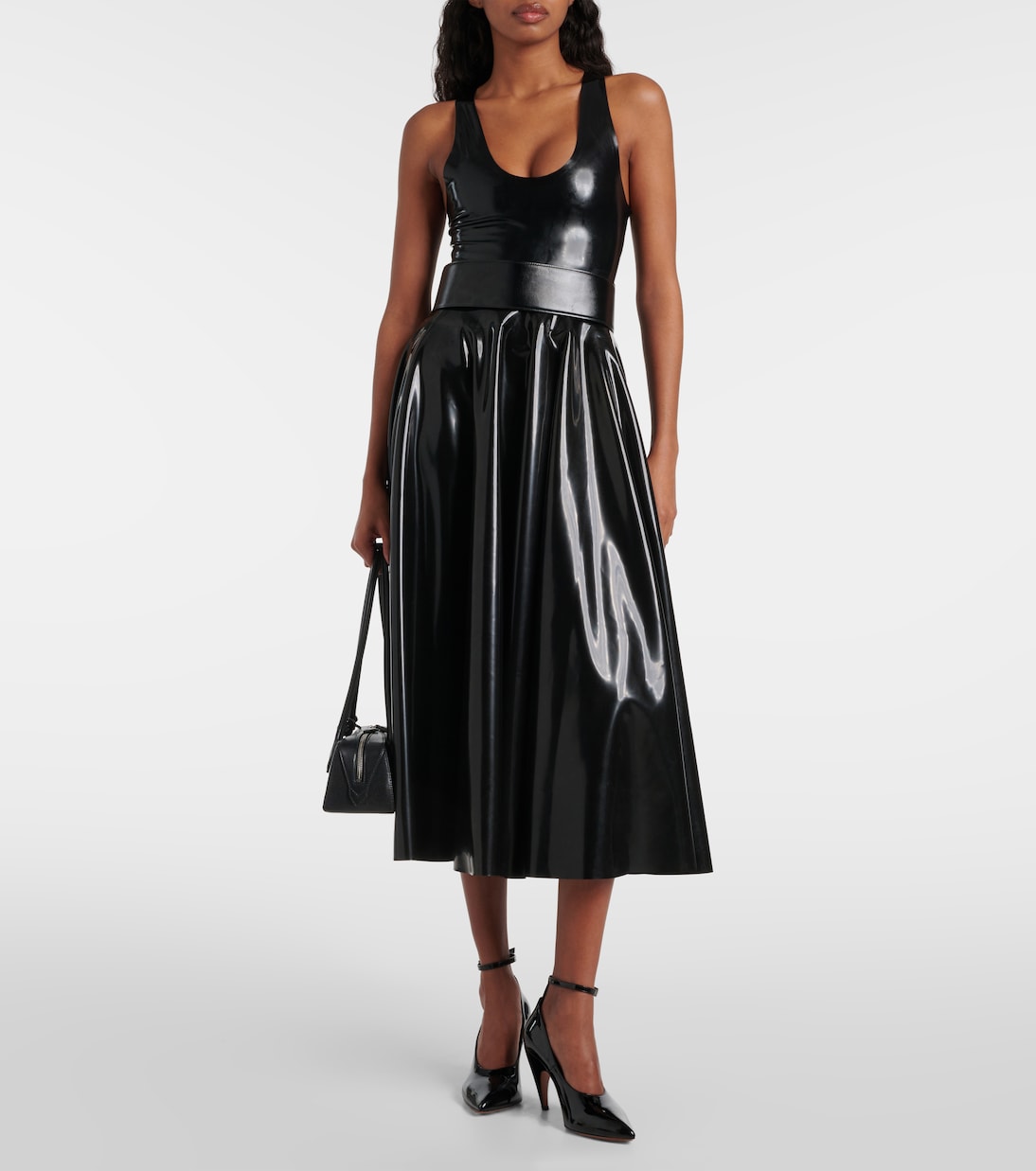 Alaia Women Shark Patent Leather Pumps ALAIA