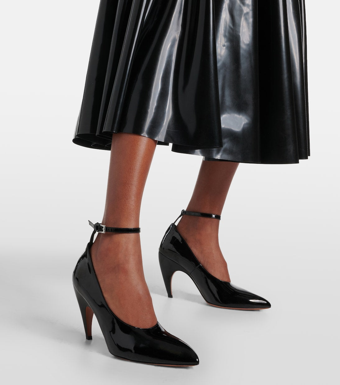 Alaia Women Shark Patent Leather Pumps ALAIA