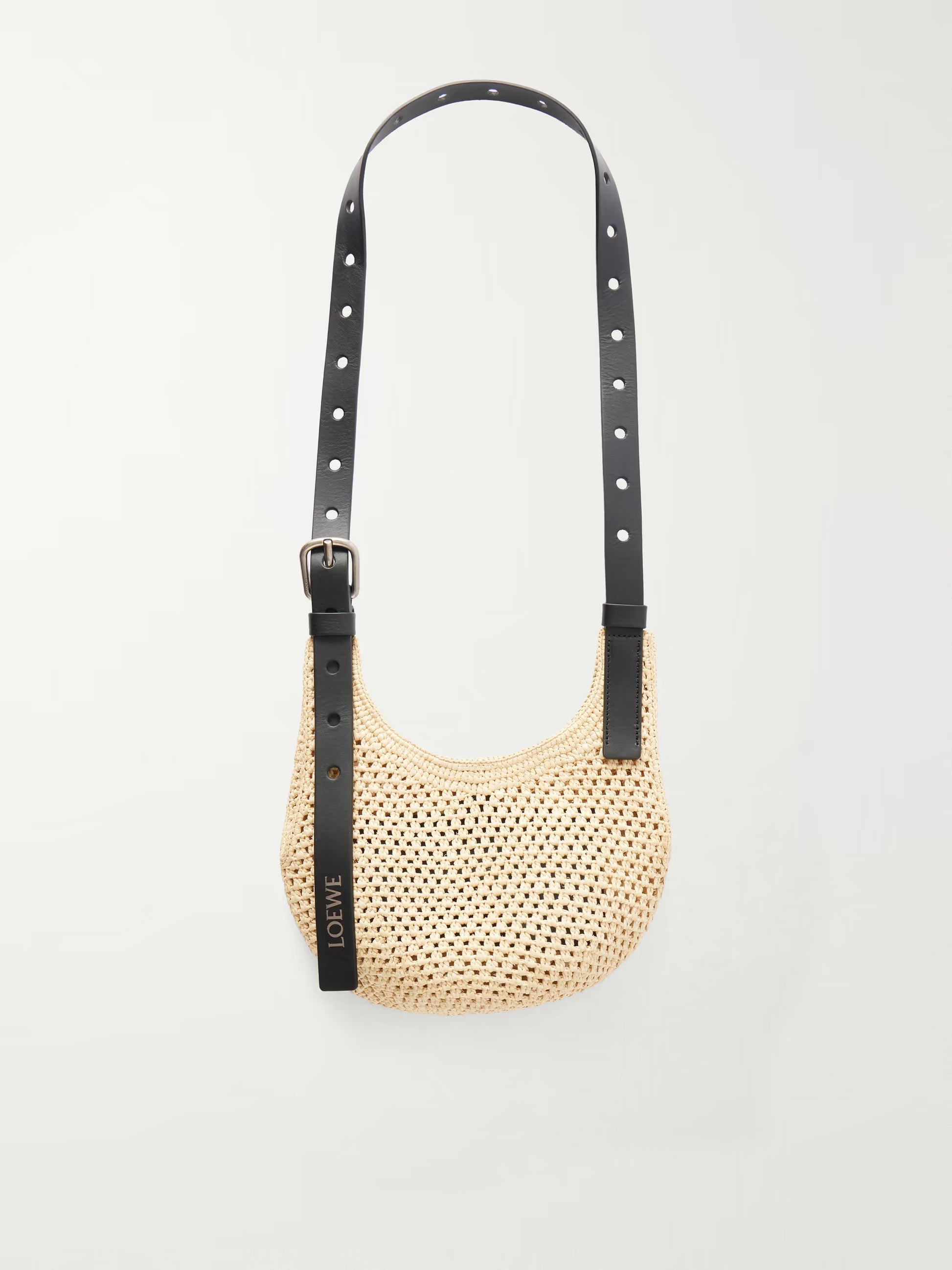 Loewe Women Punch Hole Mini Rafia Crossbody Bag LOEWE