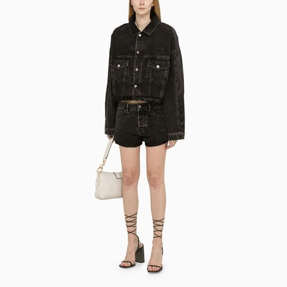 Miu Miu Women Denim Shorts Women MIU MIU