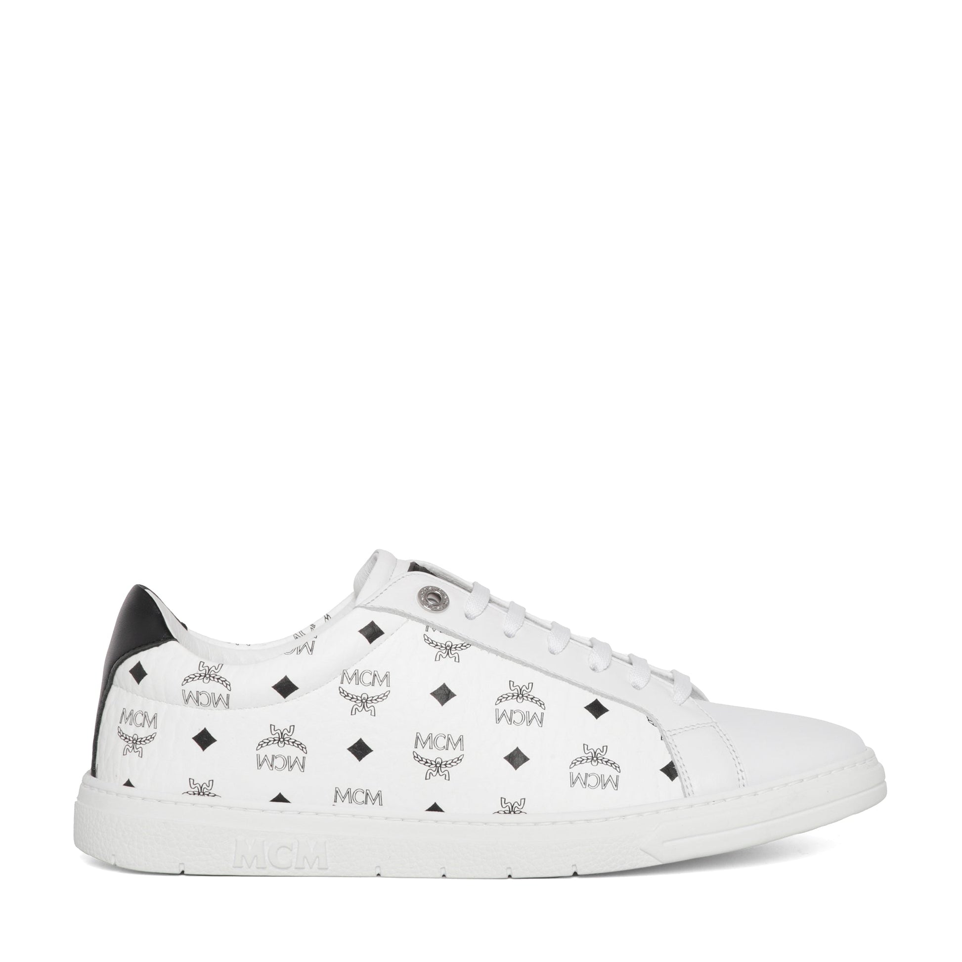 Mcm Men Printed Canvas Terrain Sneakers MCM