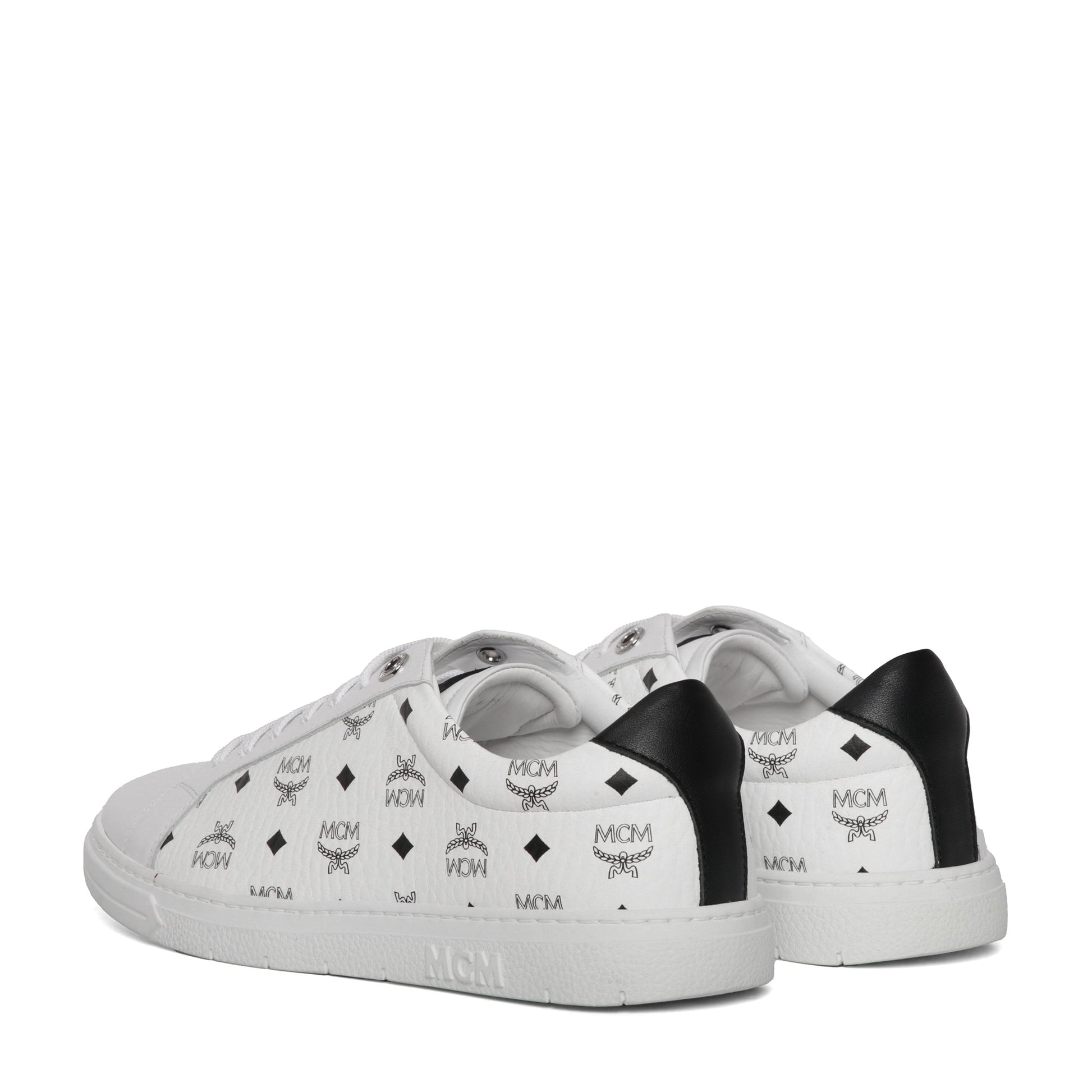 Mcm Men Printed Canvas Terrain Sneakers MCM