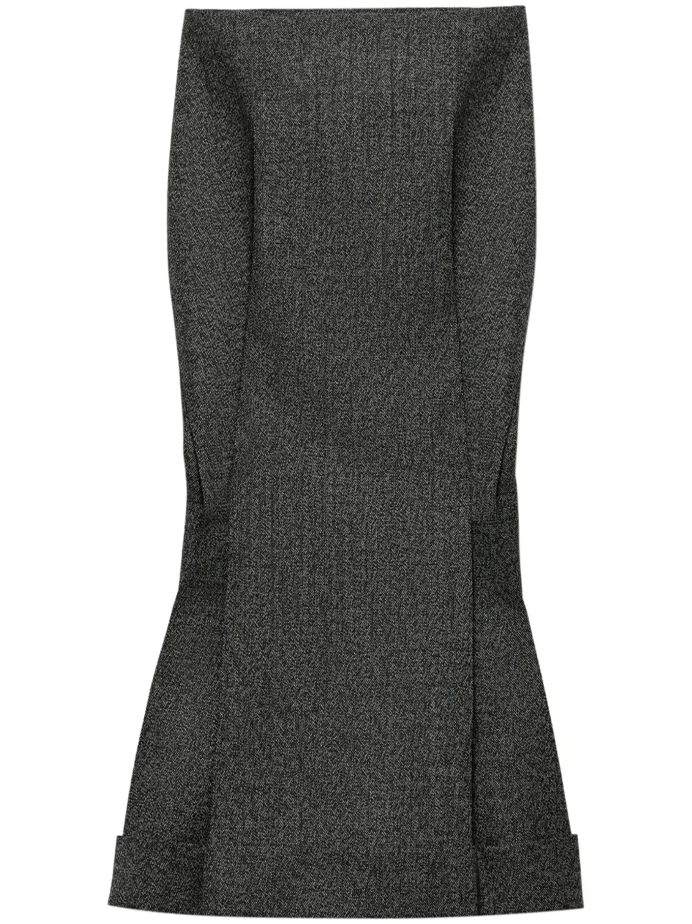 Prada Women Wool Weave Midi Skirt Women PRADA