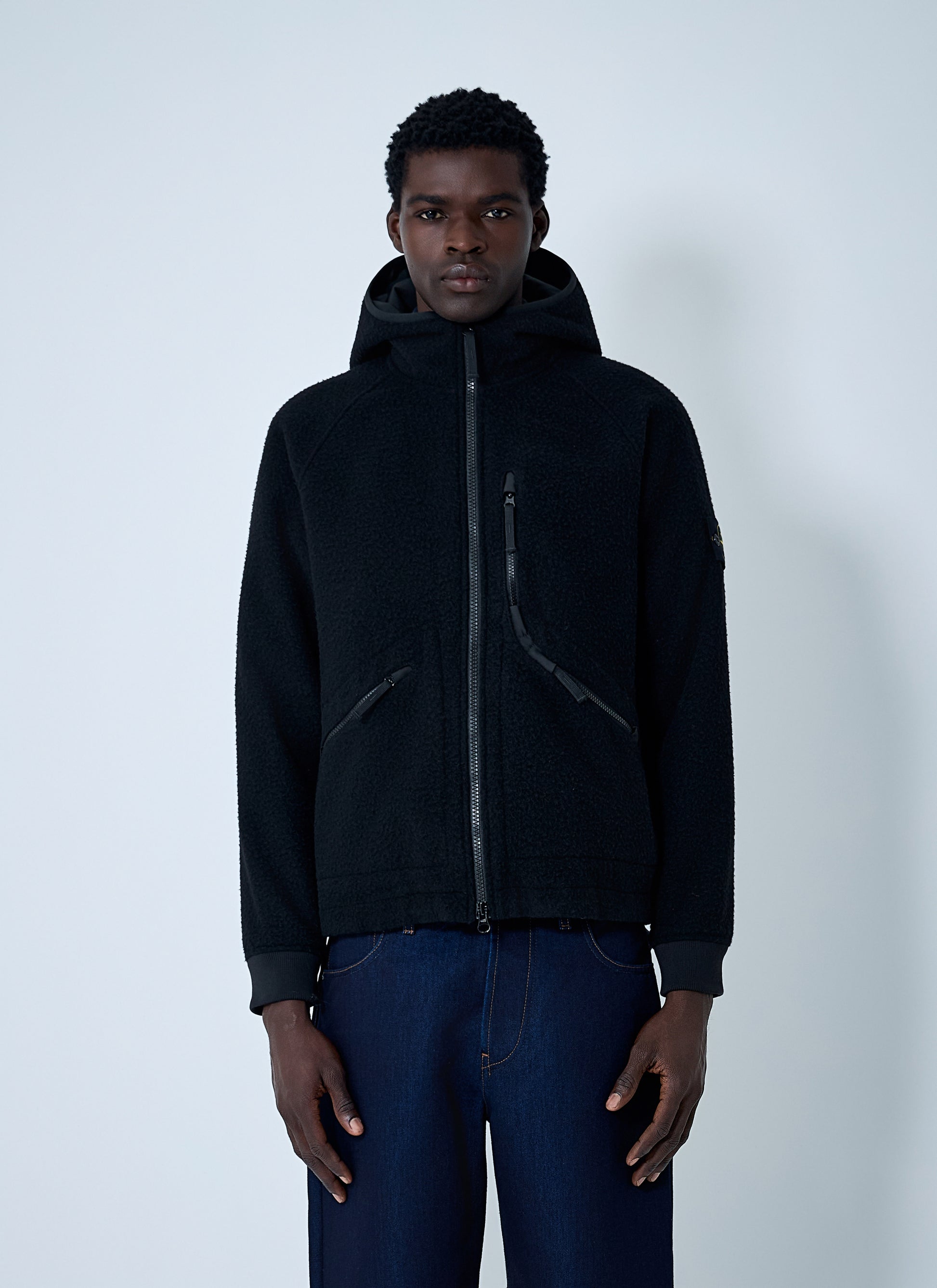 Stone Island Men Ratinated Cloth Jacket STONE ISLAND