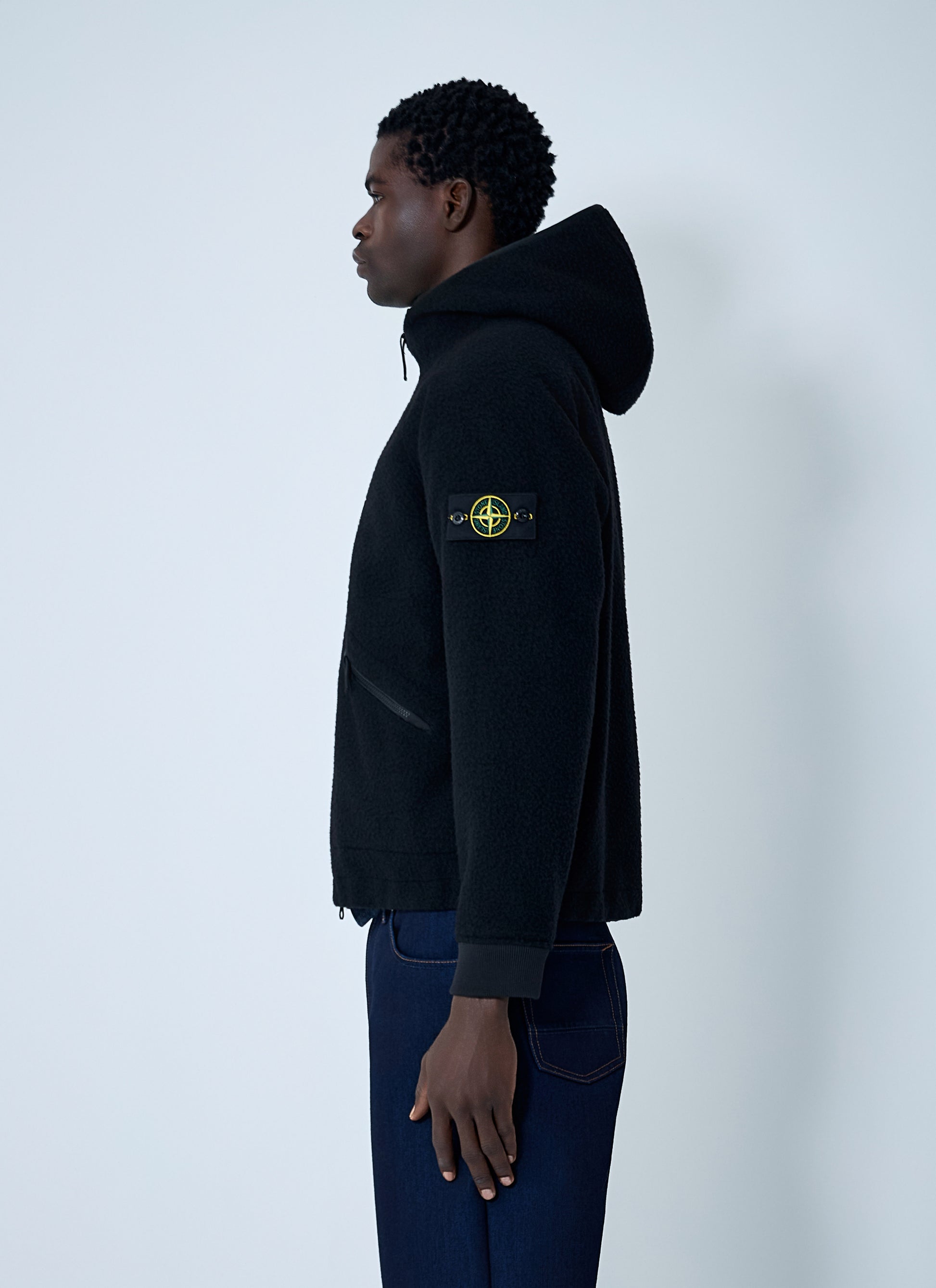 Stone Island Men Ratinated Cloth Jacket STONE ISLAND