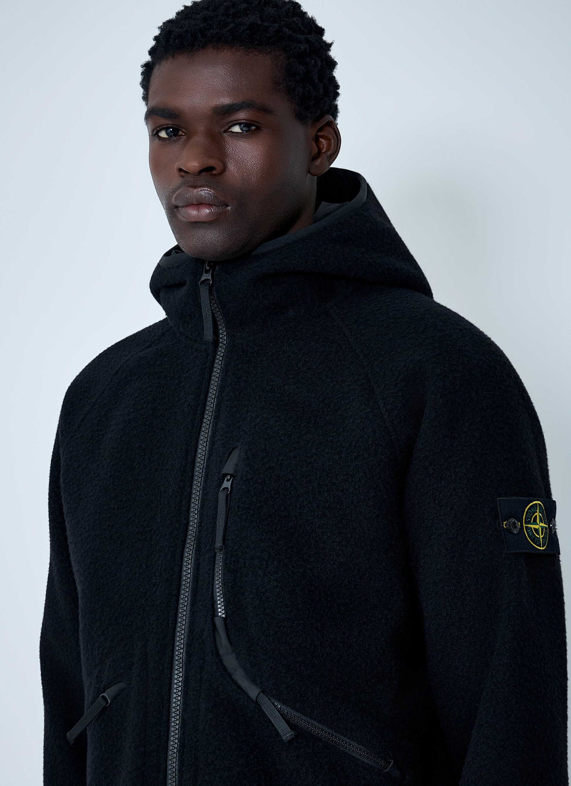 Stone Island Men Ratinated Cloth Jacket STONE ISLAND