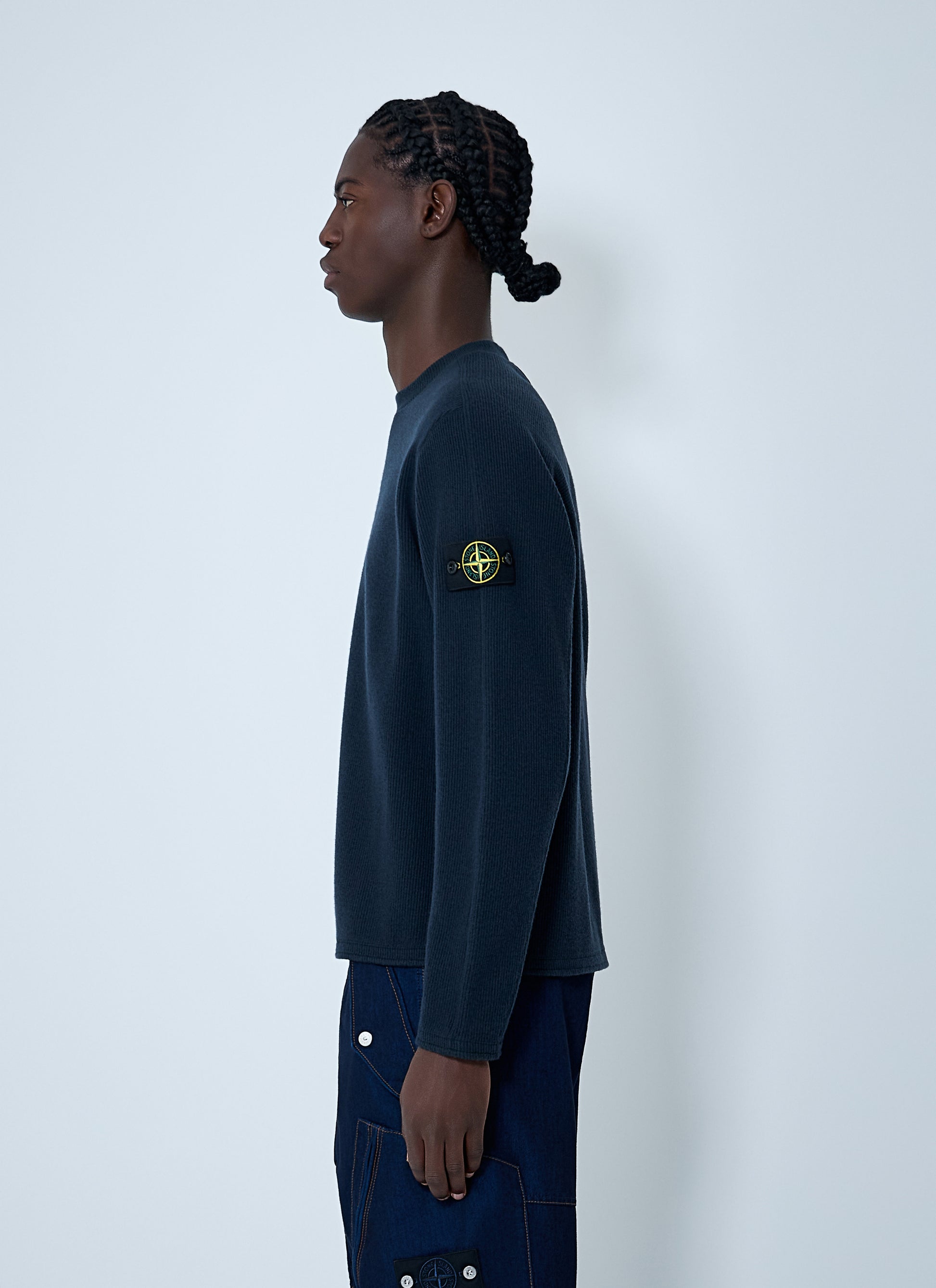 Stone Island Men Crewneck Knit Jumper STONE ISLAND