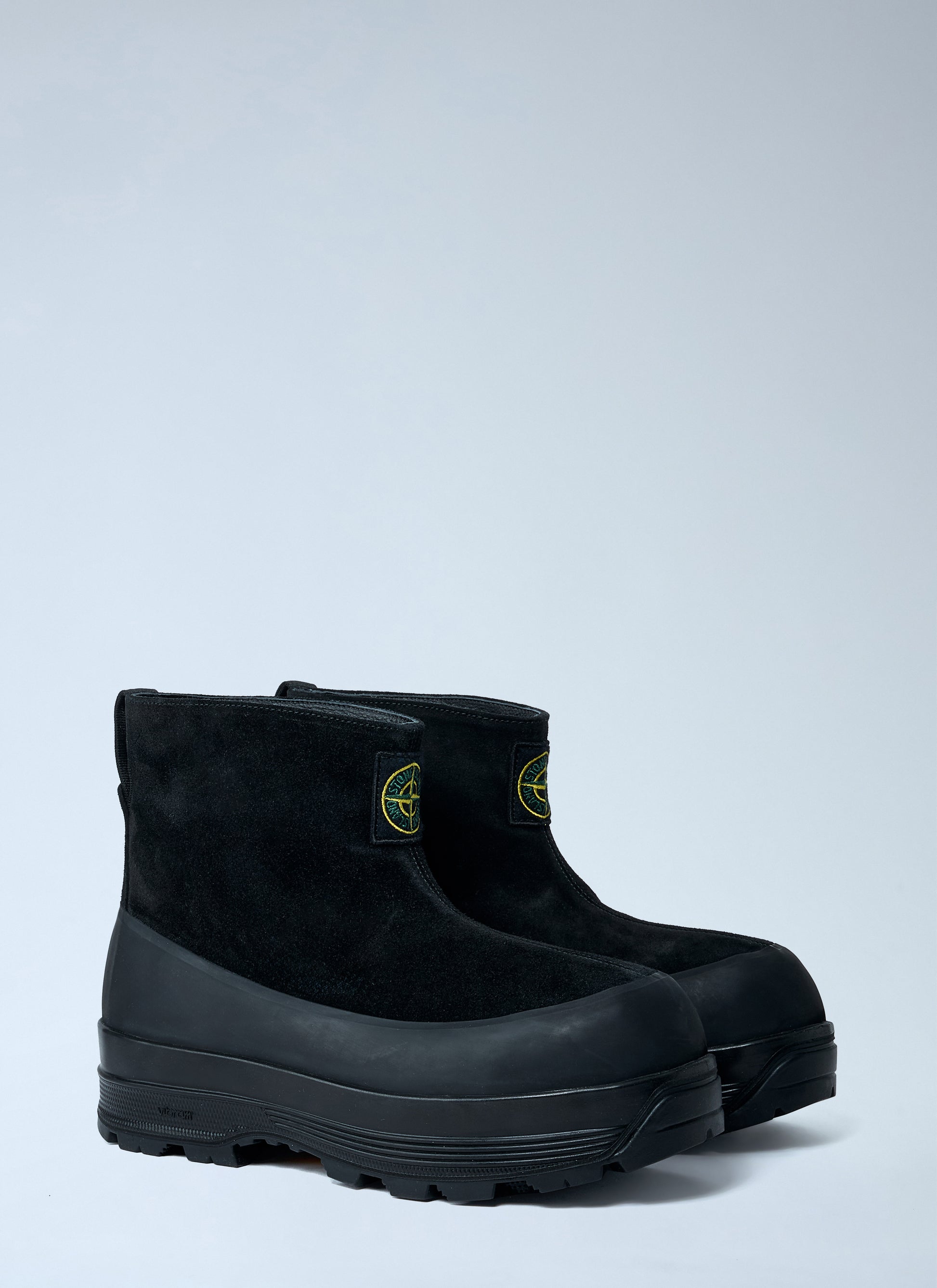 Stone Island Men Suede Logo Patch Boots STONE ISLAND