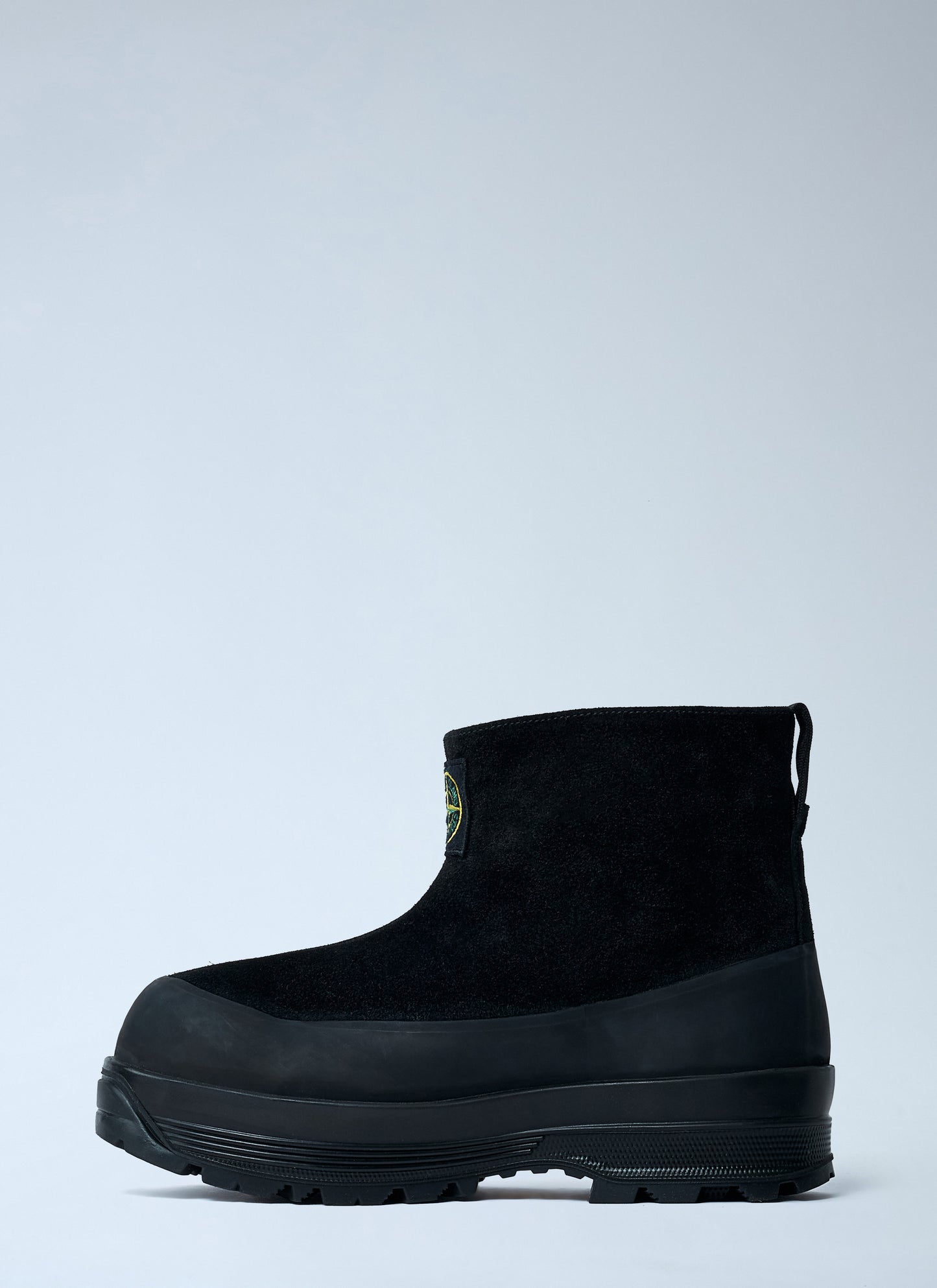 Stone Island Men Suede Logo Patch Boots STONE ISLAND
