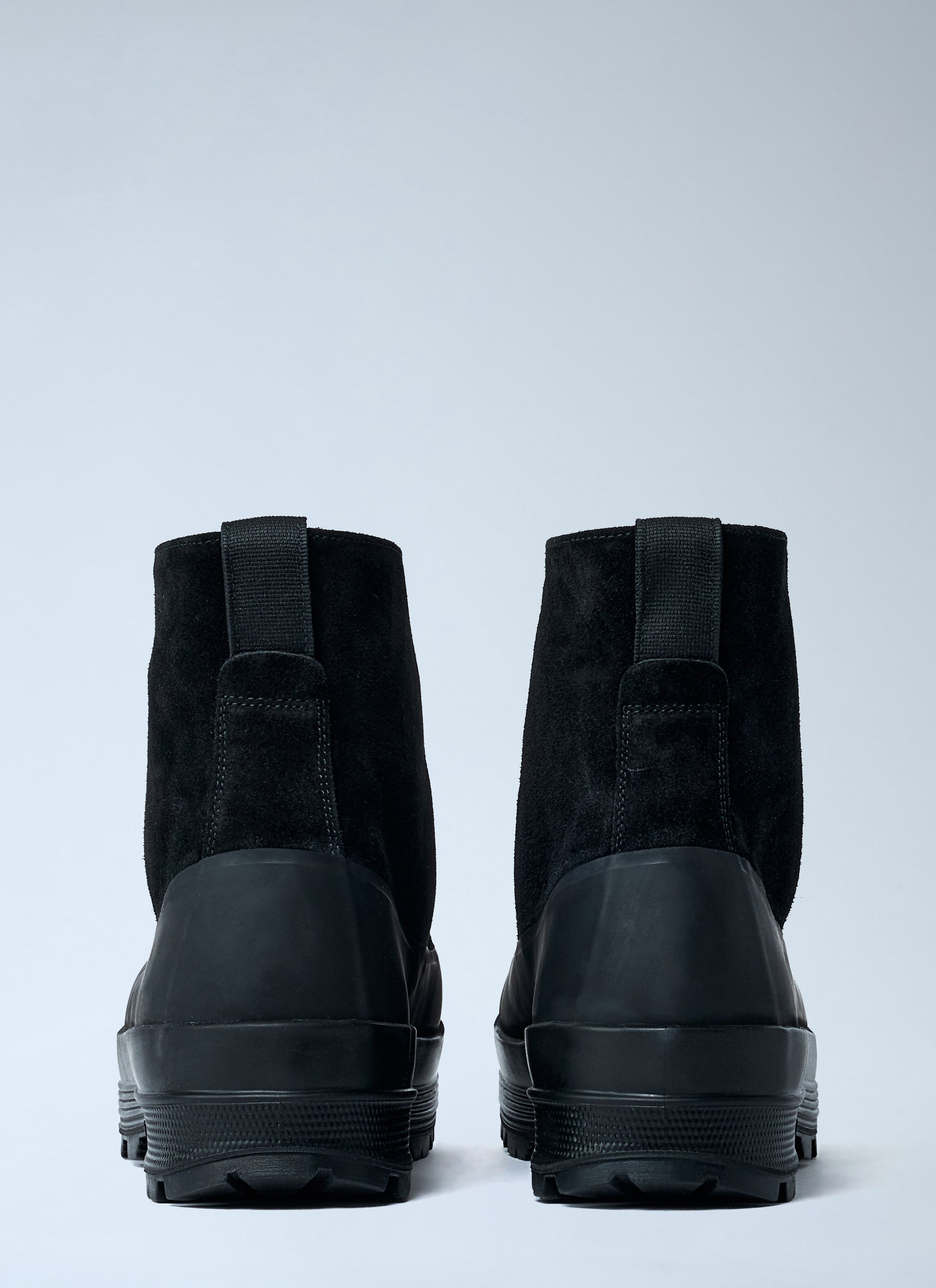 Stone Island Men Suede Logo Patch Boots STONE ISLAND
