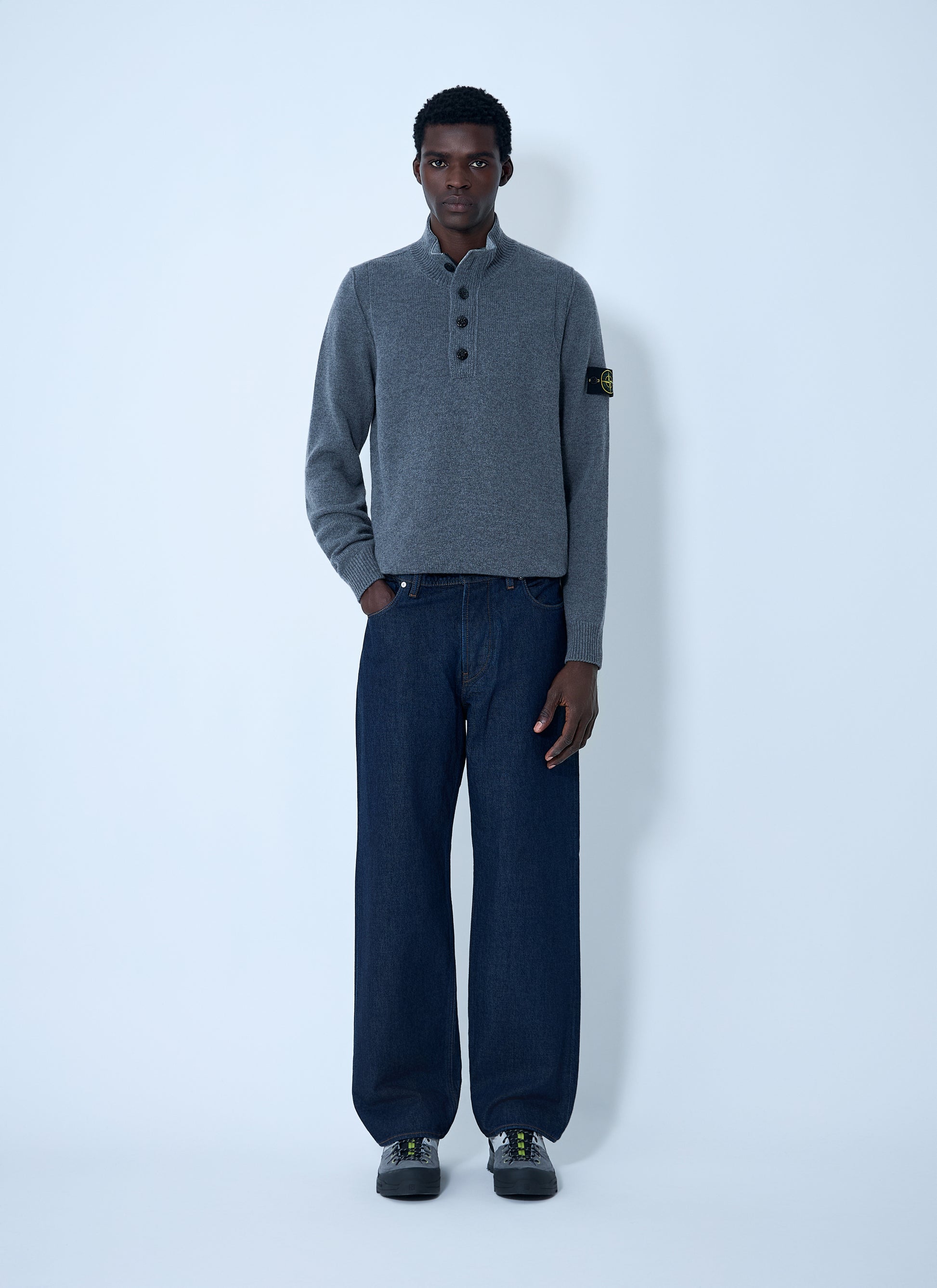 Stone Island Men Compass Patch Jeans STONE ISLAND