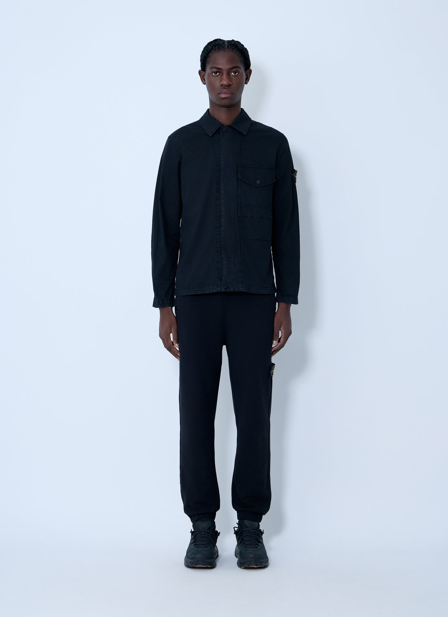 Stone Island Men Logo Patch Shirt STONE ISLAND