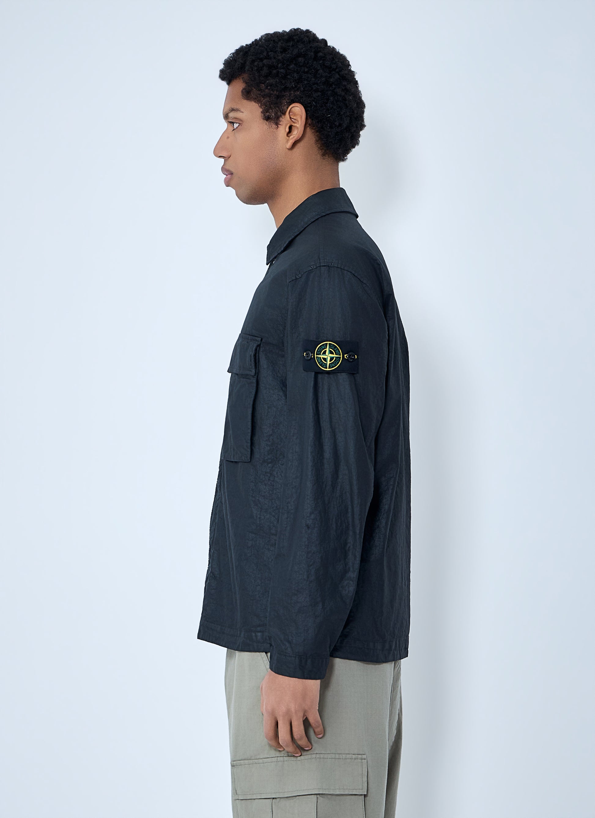 Stone Island Men Technical Nylon Overshirt STONE ISLAND