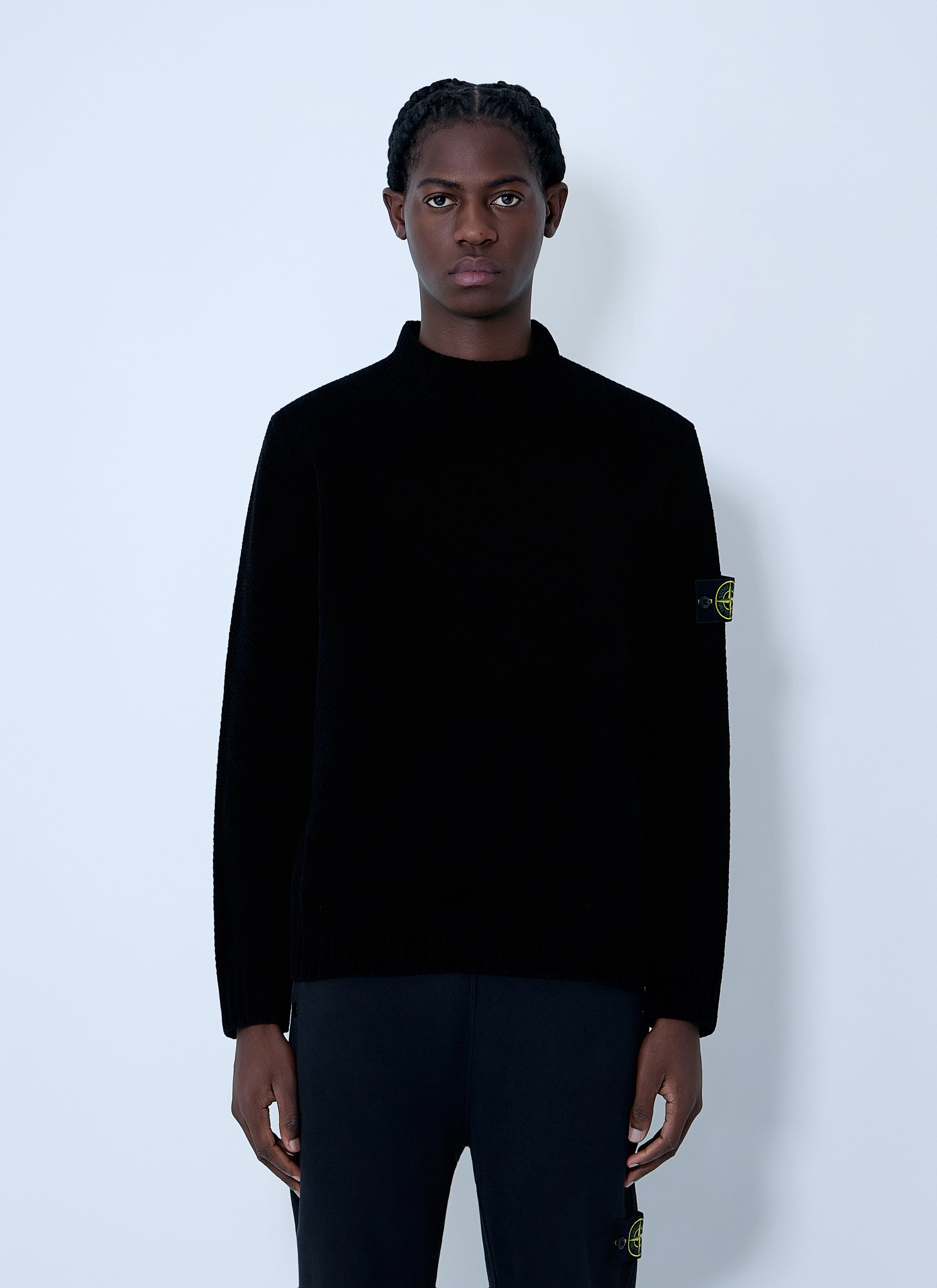 Stone Island Men Logo Patch Sweater STONE ISLAND