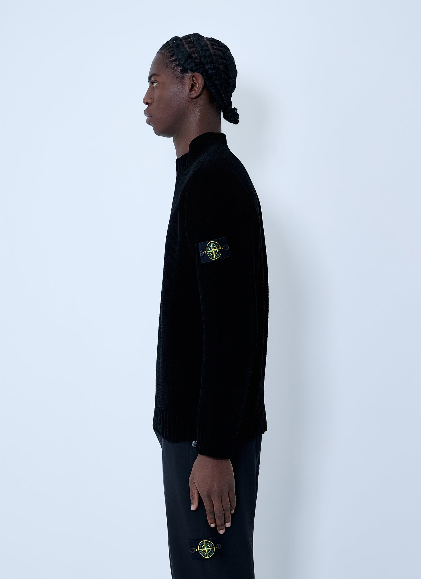 Stone Island Men Logo Patch Sweater STONE ISLAND