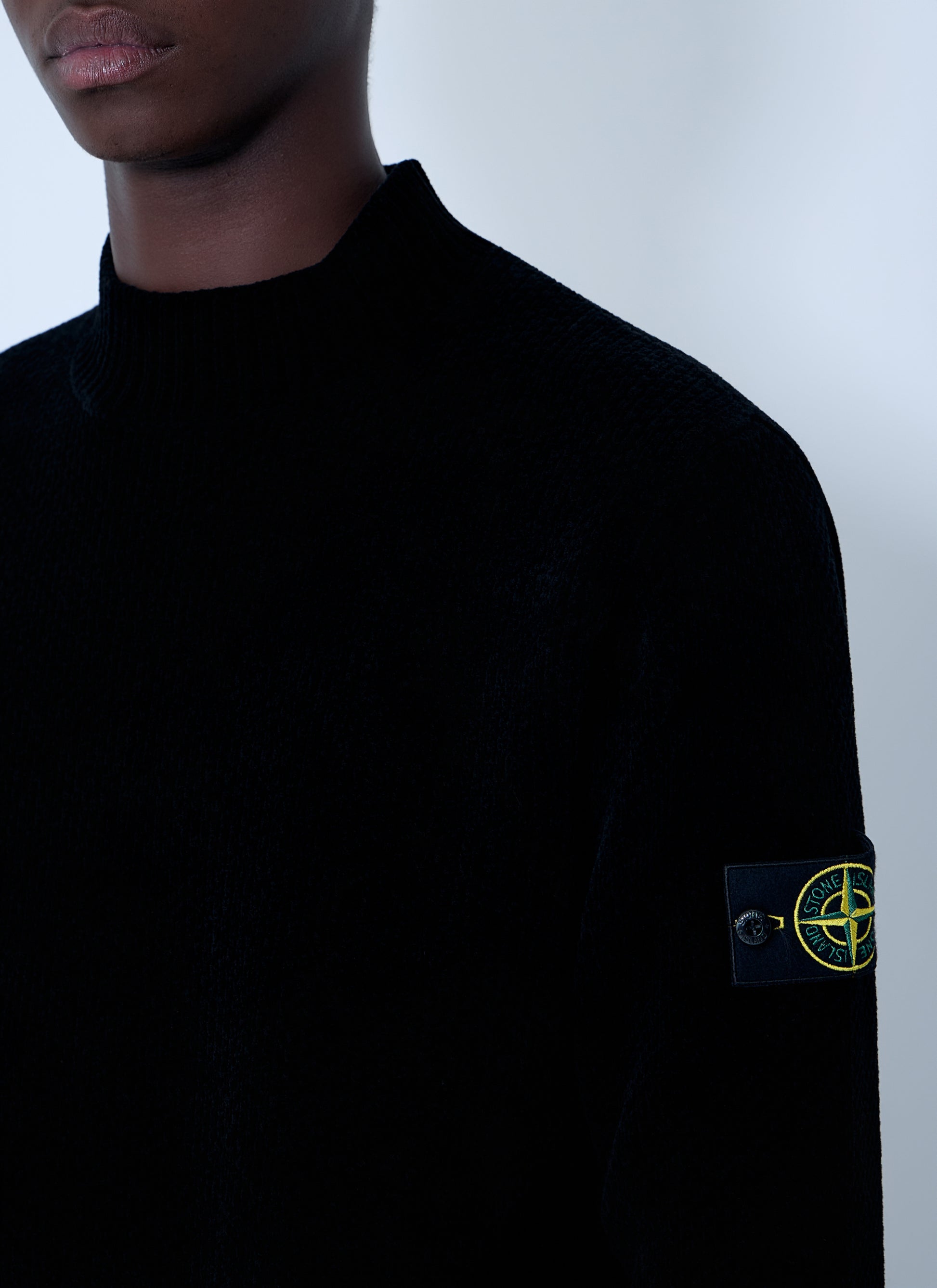 Stone Island Men Logo Patch Sweater STONE ISLAND