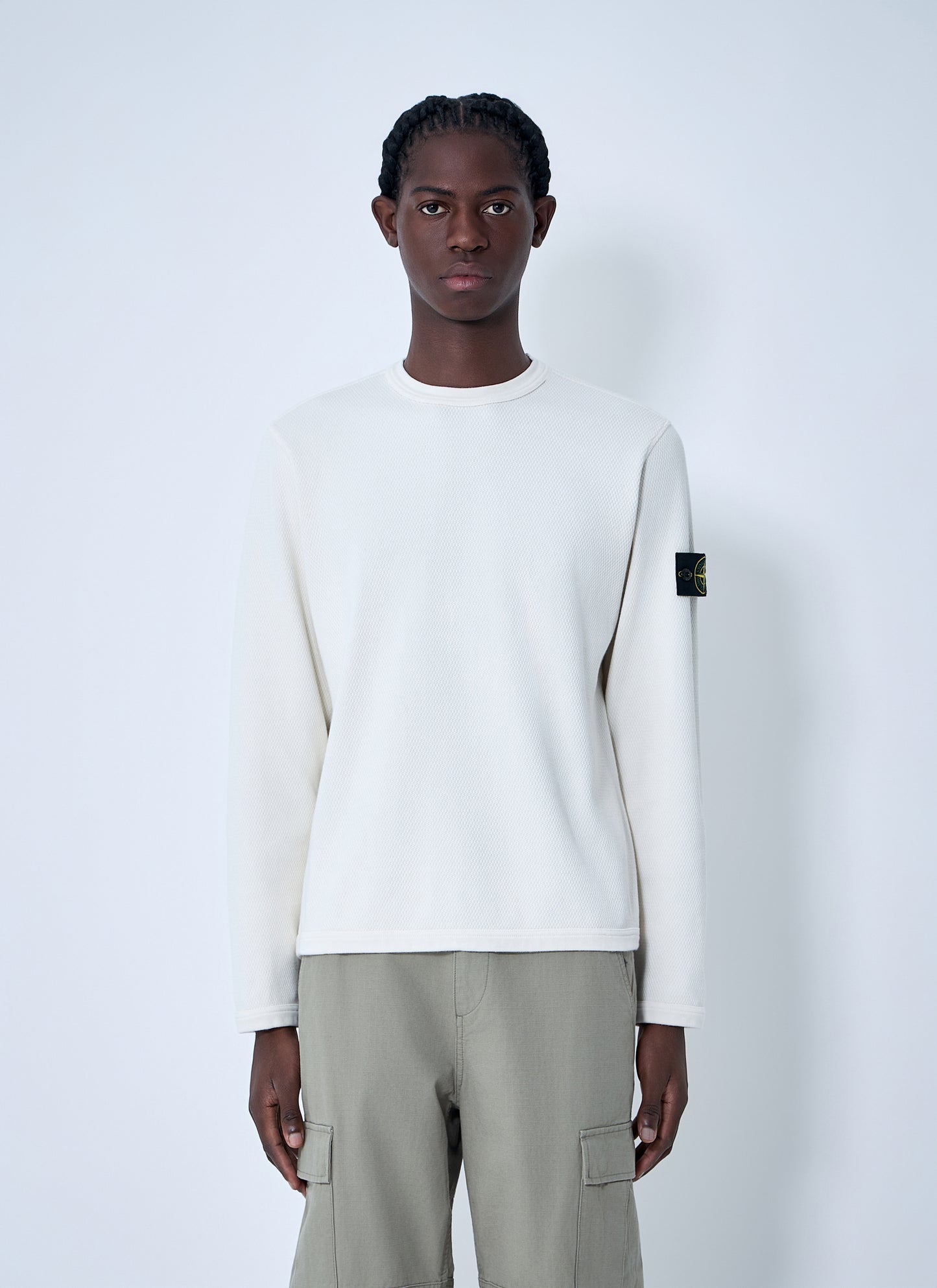 Stone Island Men Logo Patch Sweatshirt STONE ISLAND