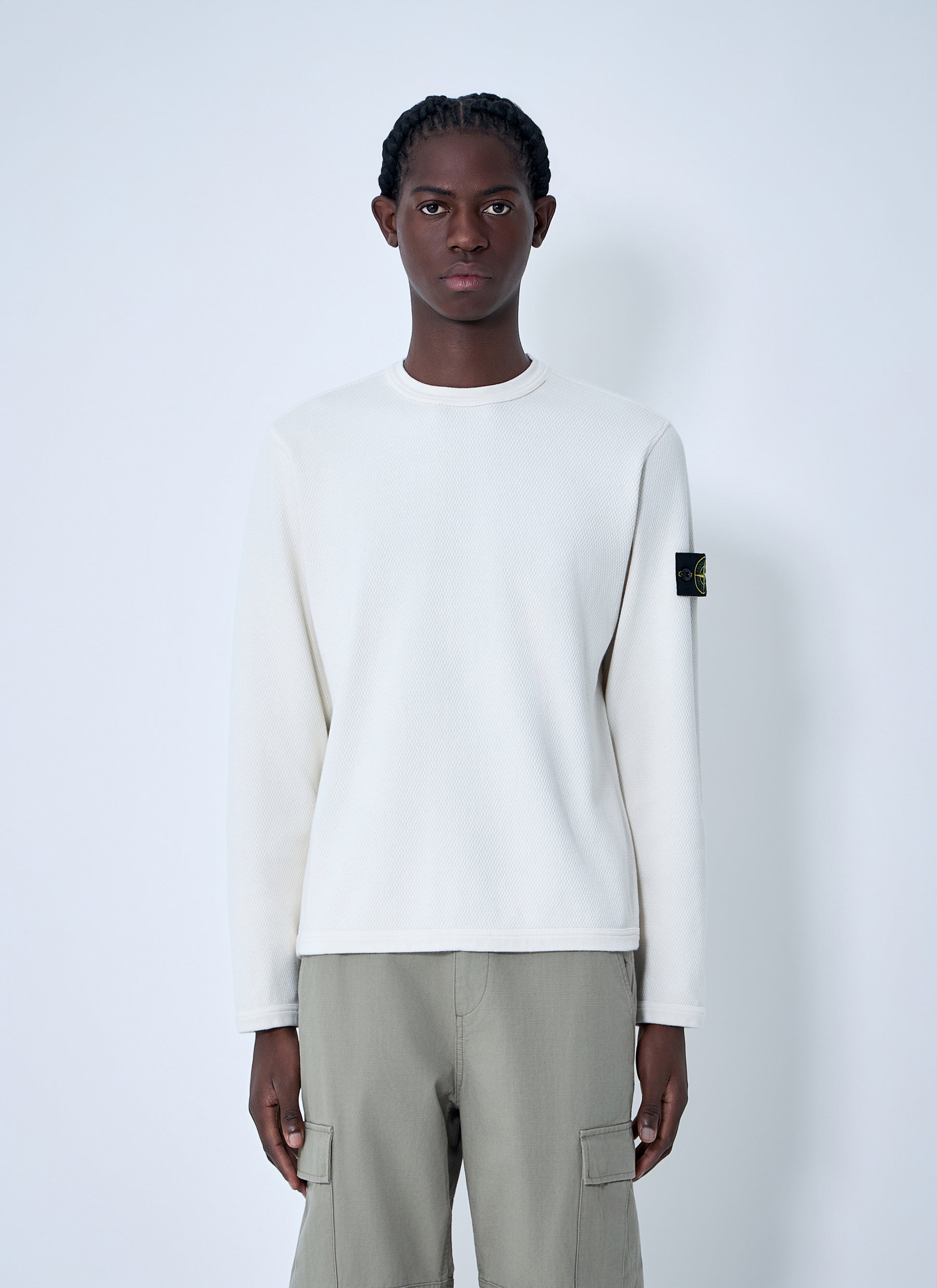 Stone Island Men Logo Patch Sweatshirt STONE ISLAND