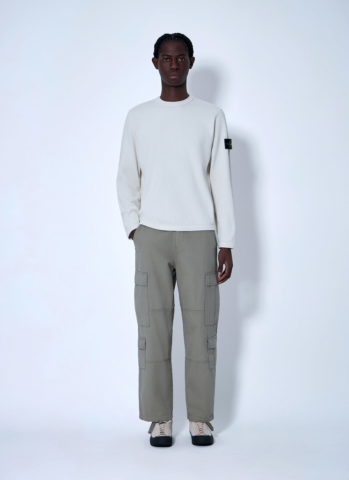 Stone Island Men Logo Patch Sweatshirt STONE ISLAND