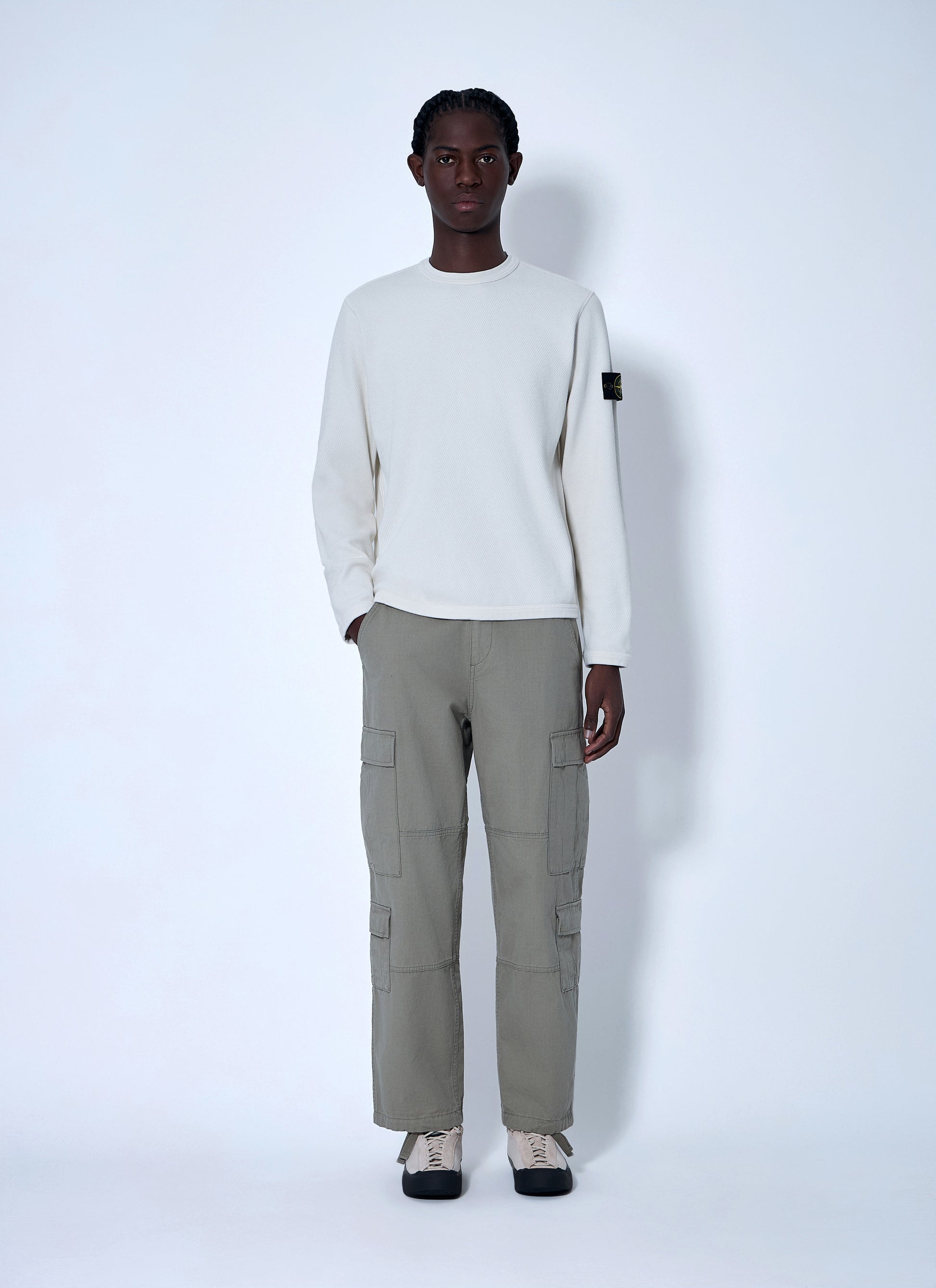 Stone Island Men Logo Patch Sweatshirt STONE ISLAND